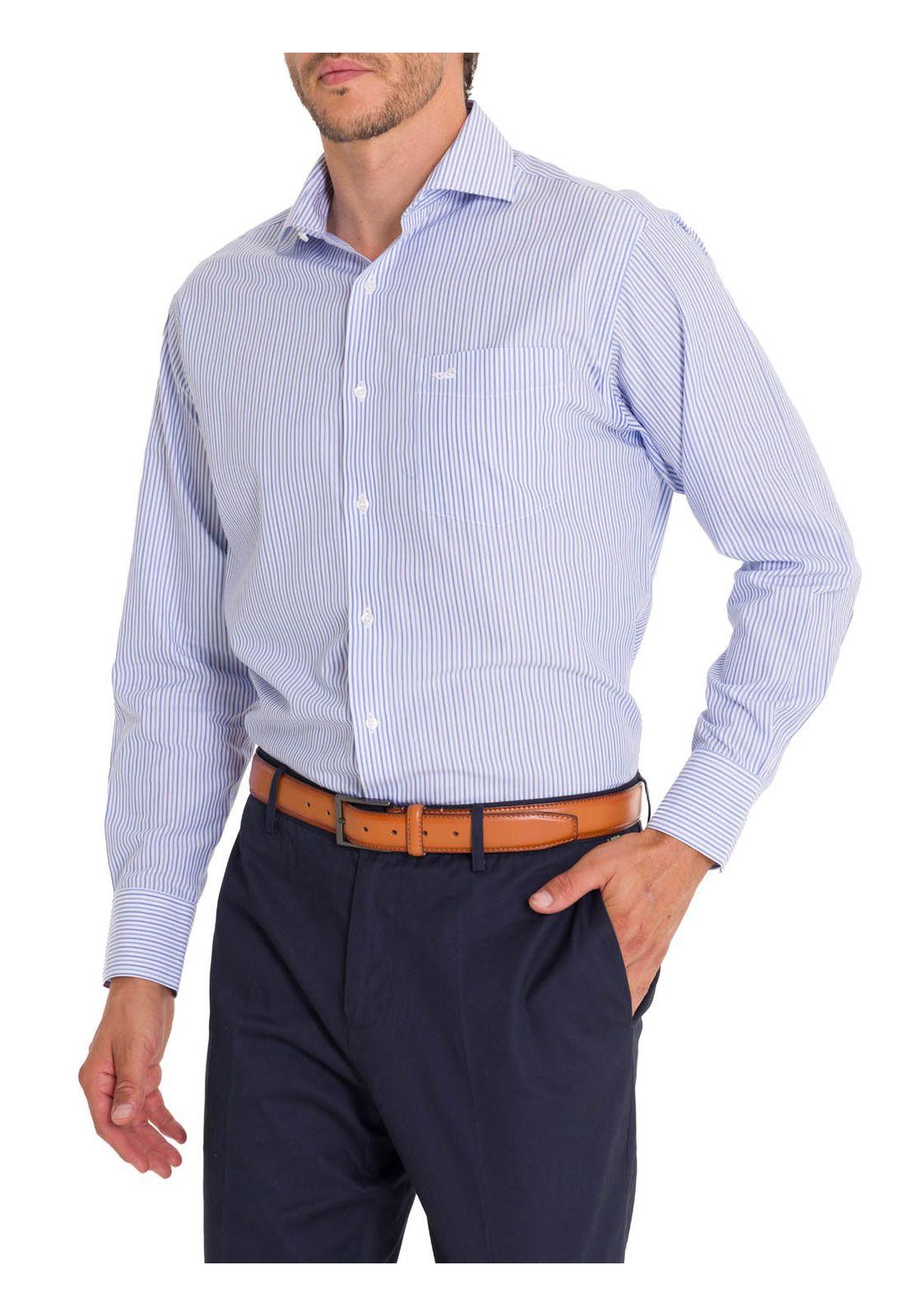 Camisa Cuello Italiano Hombre WF Blanco-7