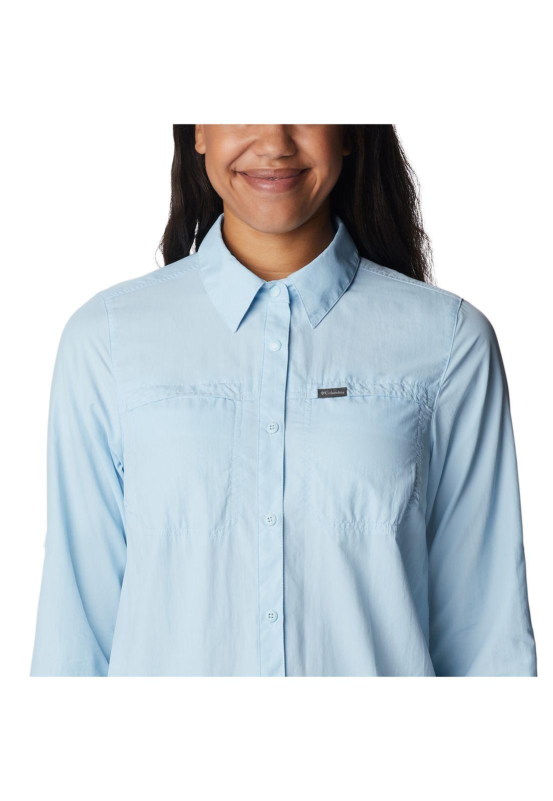 Camisa Silver Ridge 3.0 Ls Celeste Mujer-1