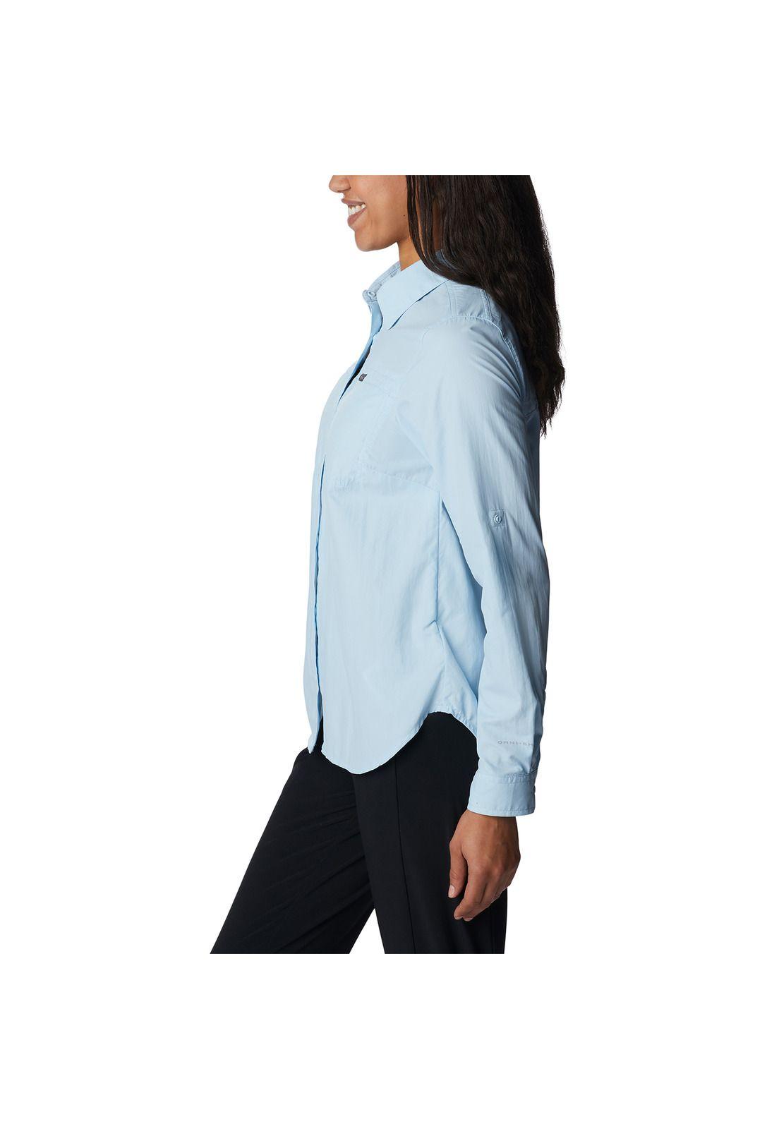 Camisa Silver Ridge 3.0 Ls Celeste Mujer-5