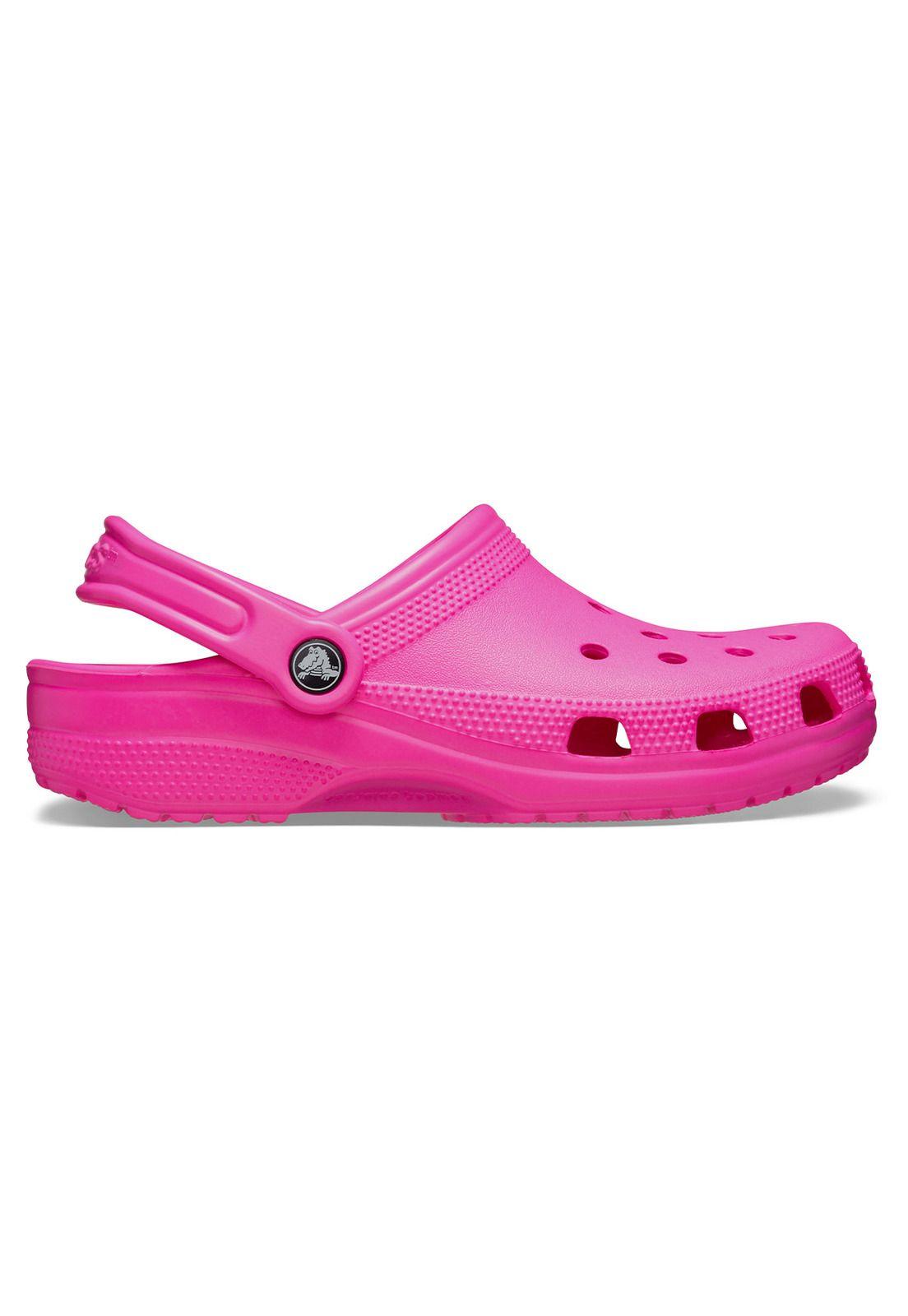 Zueco Crocs Mujer Classic Clog Rosado Fucsia-0