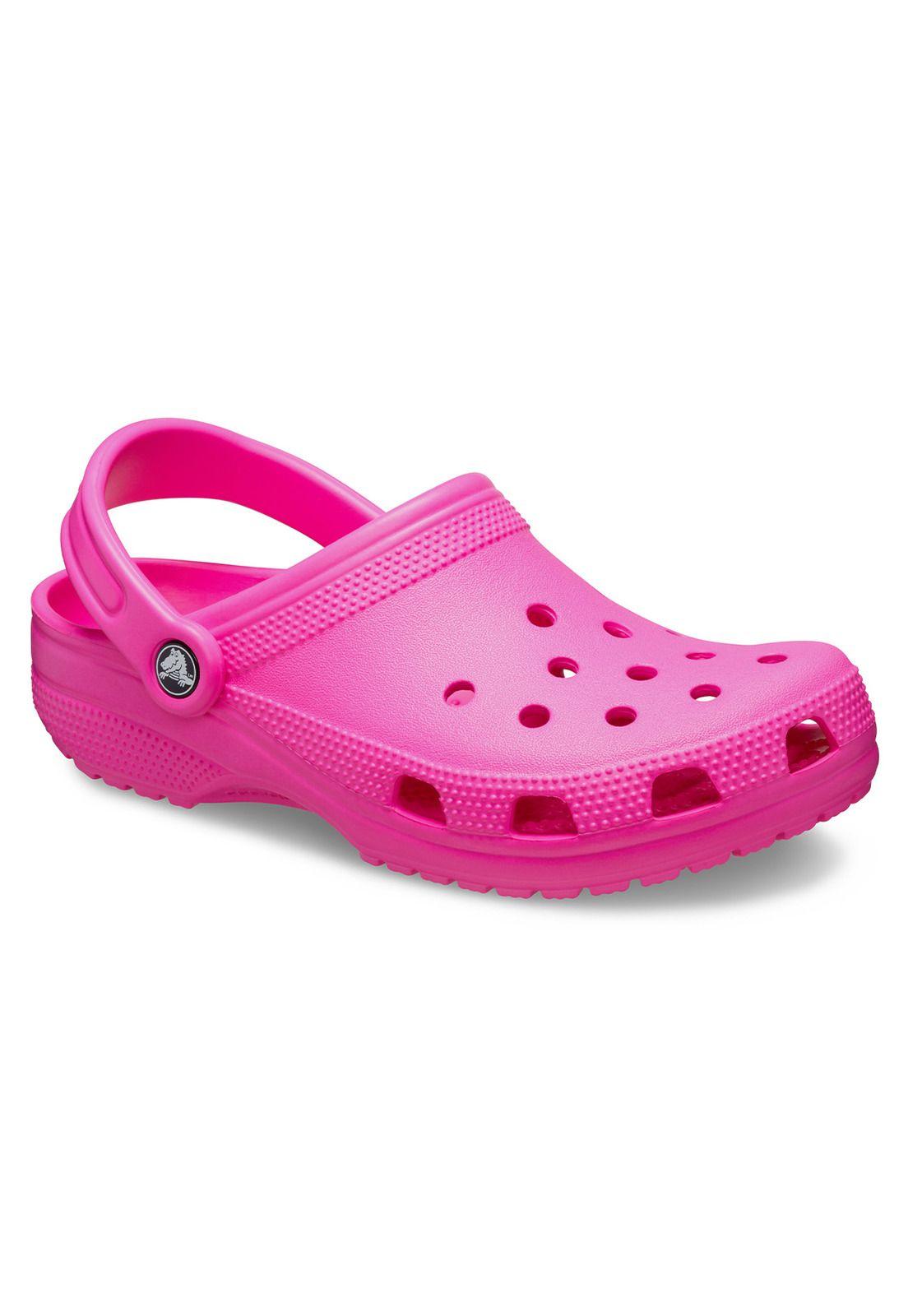 Zueco Crocs Mujer Classic Clog Rosado Fucsia-6