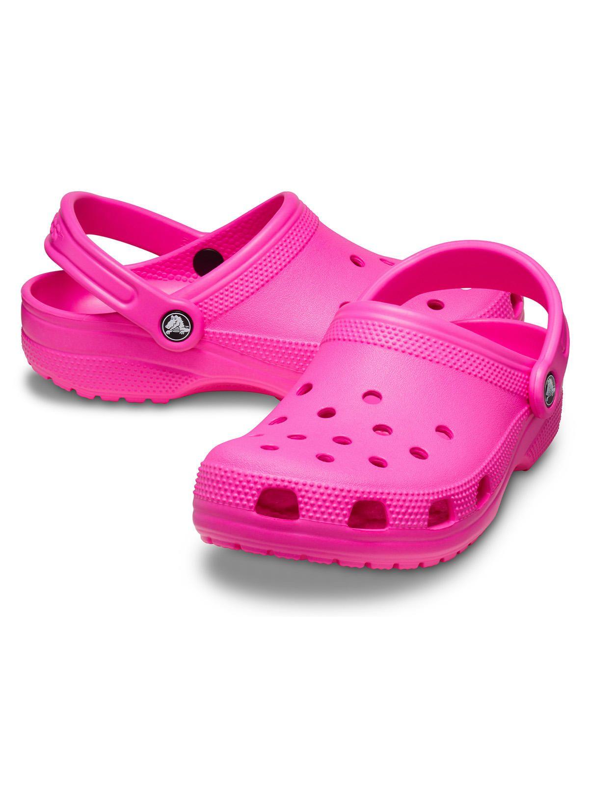 Zueco Crocs Mujer Classic Clog Rosado Fucsia-3