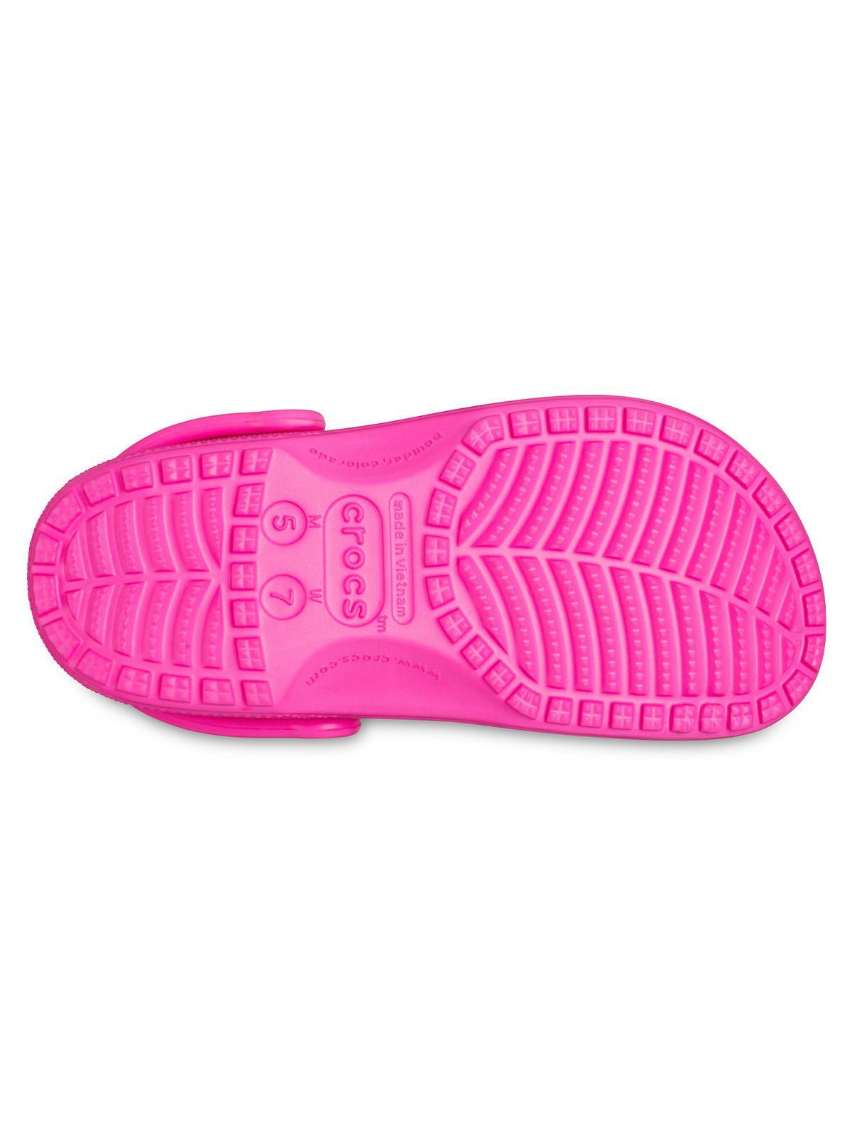 Zueco Crocs Mujer Classic Clog Rosado Fucsia-5