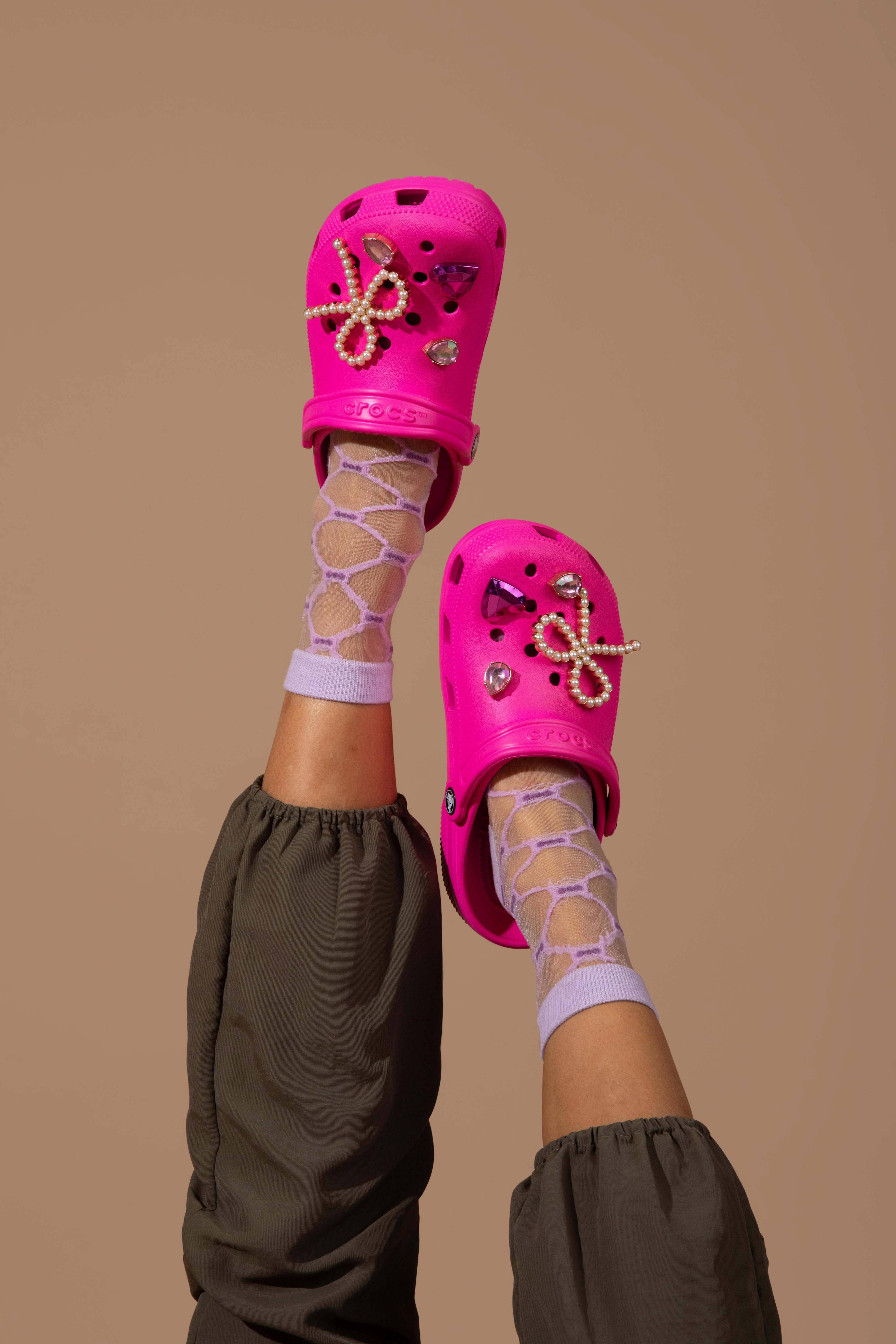 Zueco Crocs Mujer Classic Clog Rosado Fucsia-8