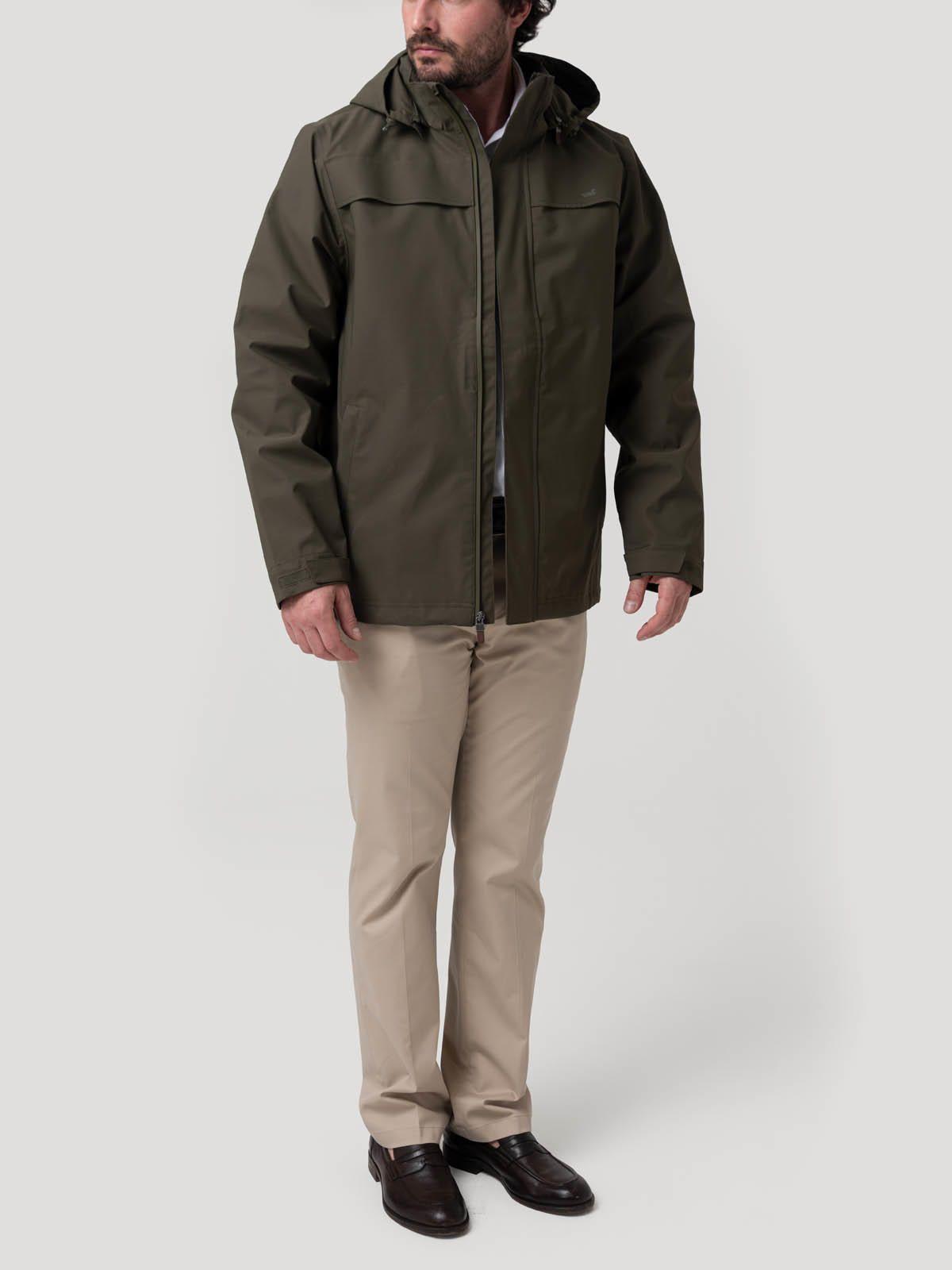 Impermeable Pet Reciclado Hombre Rain Verde-8