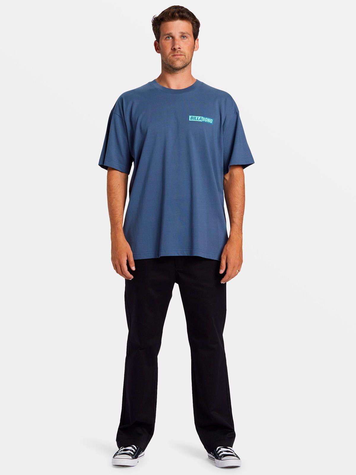 Polera Manga Corta Hombre Nightmare Azul-0