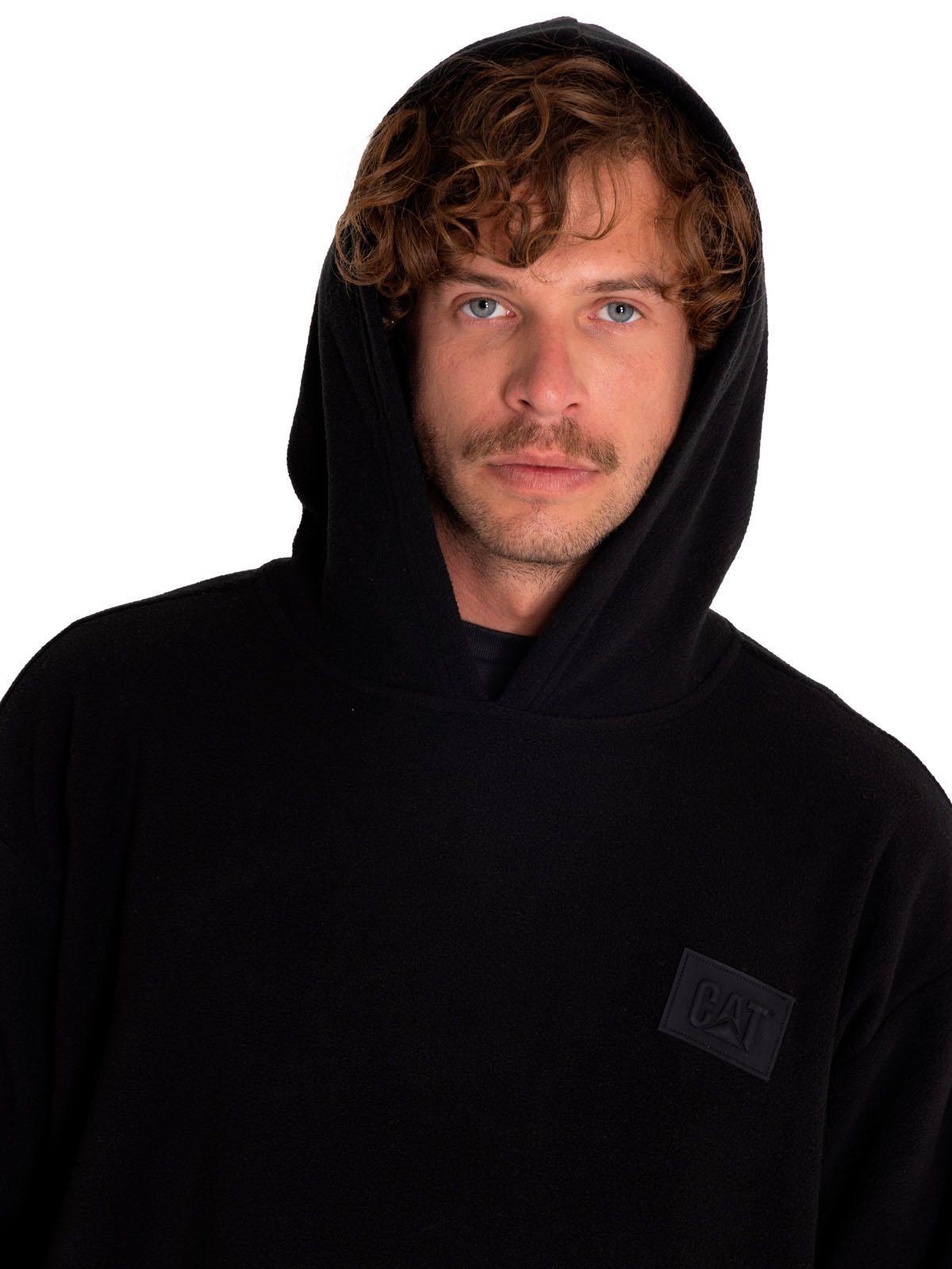 Polerón Unisex Microfleece Pullover Hoodie Negro-8
