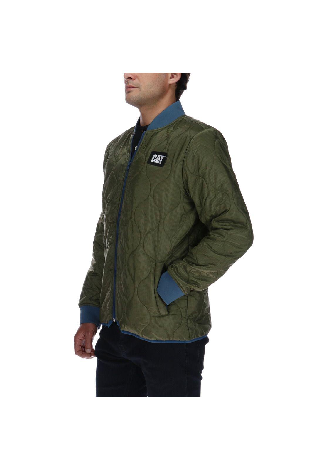 Chaqueta Quilted Bomber Verde-1
