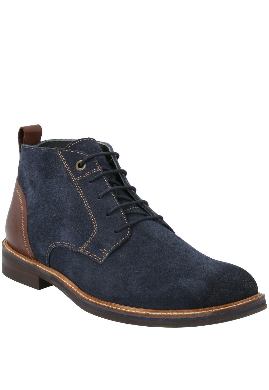 Botin Cuero Trap Azul Hombre-1