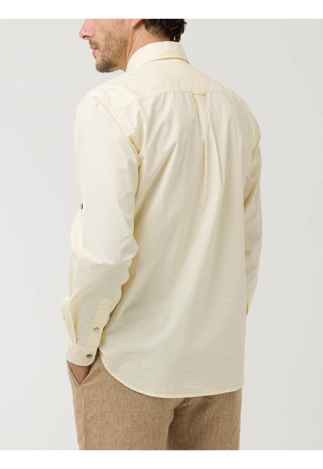 Camisa Algodón Org Hombre Galiton Amarillo-5