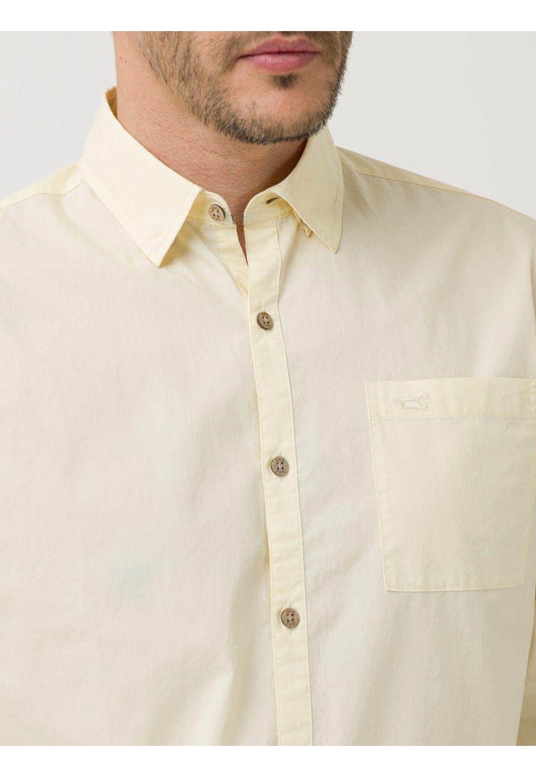 Camisa Algodón Org Hombre Galiton Amarillo-6