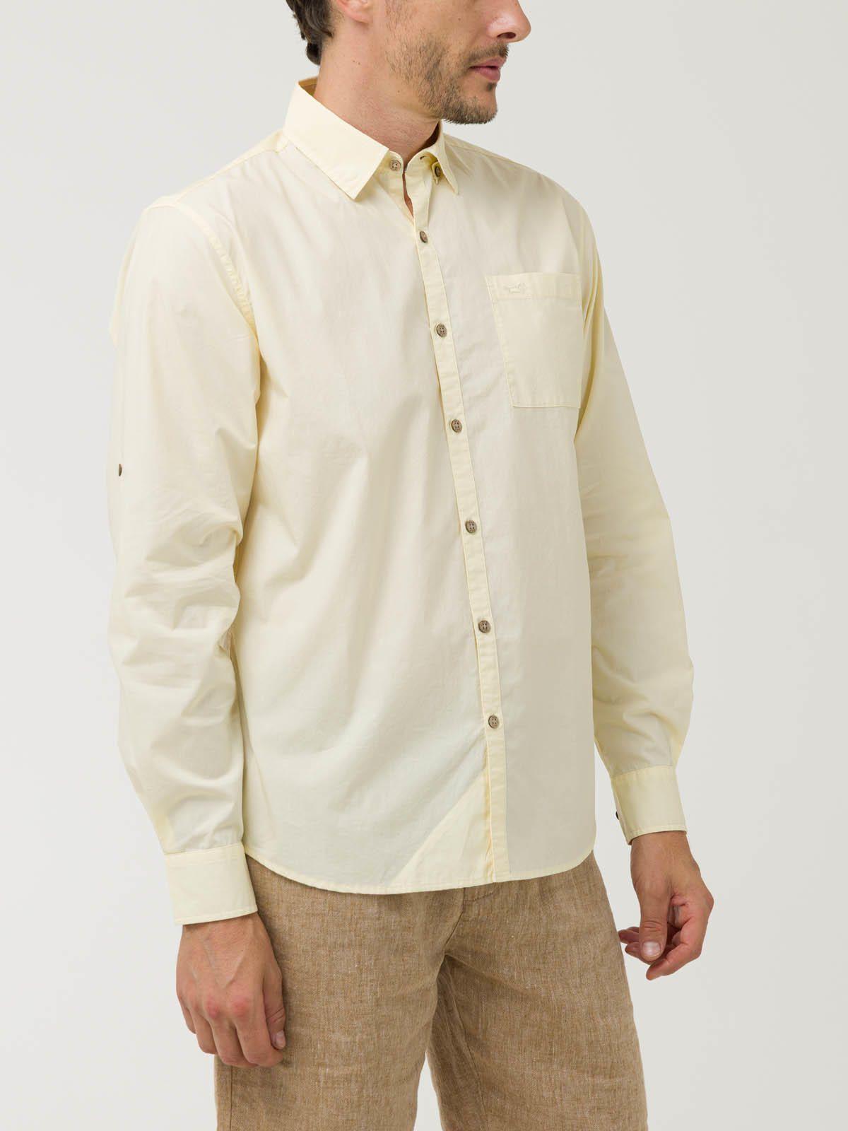 Camisa Algodón Org Hombre Galiton Amarillo-4