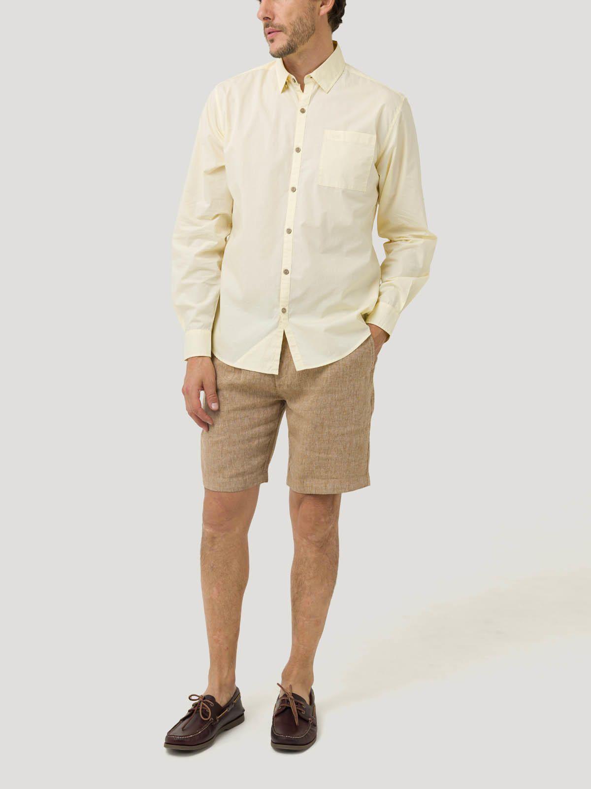 Camisa Algodón Org Hombre Galiton Amarillo-8