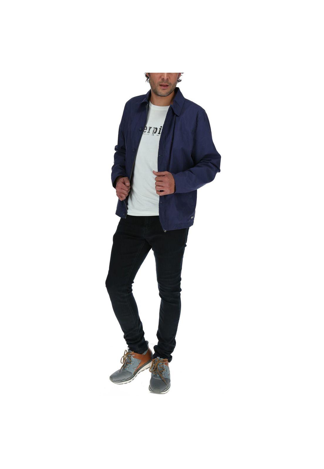 Chaqueta Hombre Short Field Jacket Azul-4
