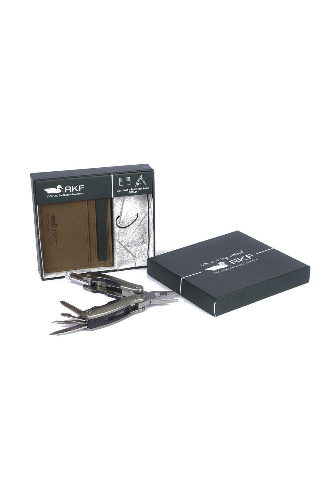 Billetera Cuero Cardholder Café Hombre Rockford-0