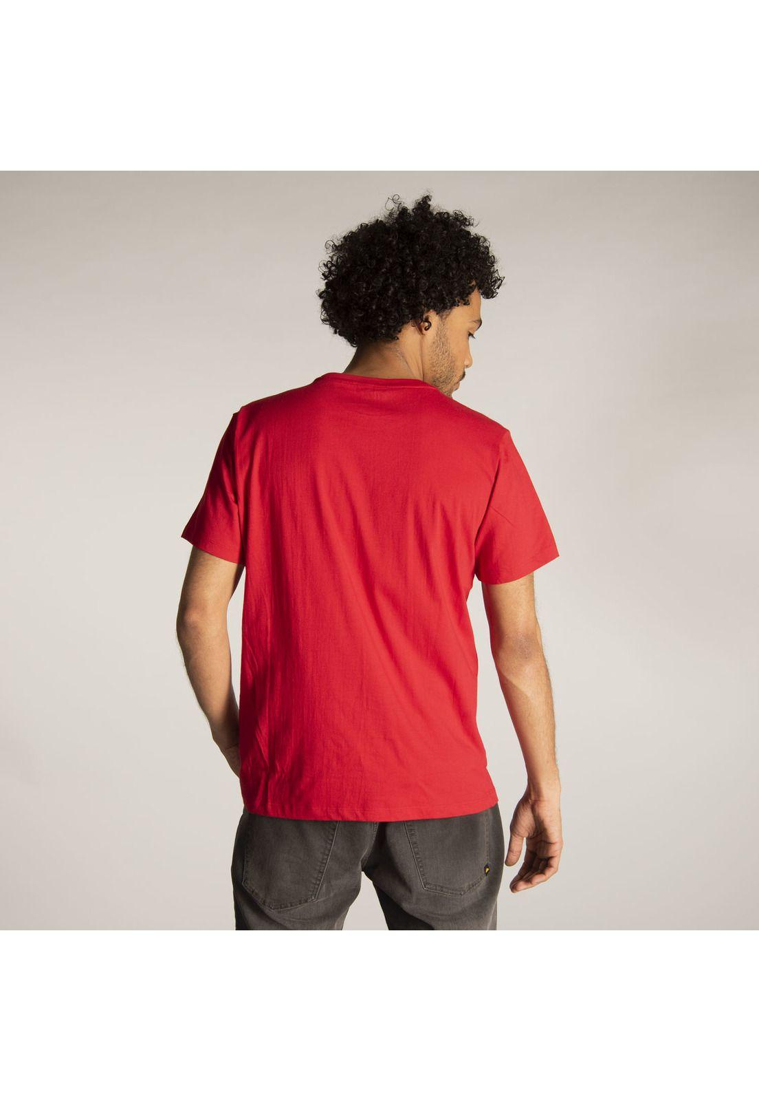 Polera M/C Hombre Dual Tone Graphic Te Rojo-2