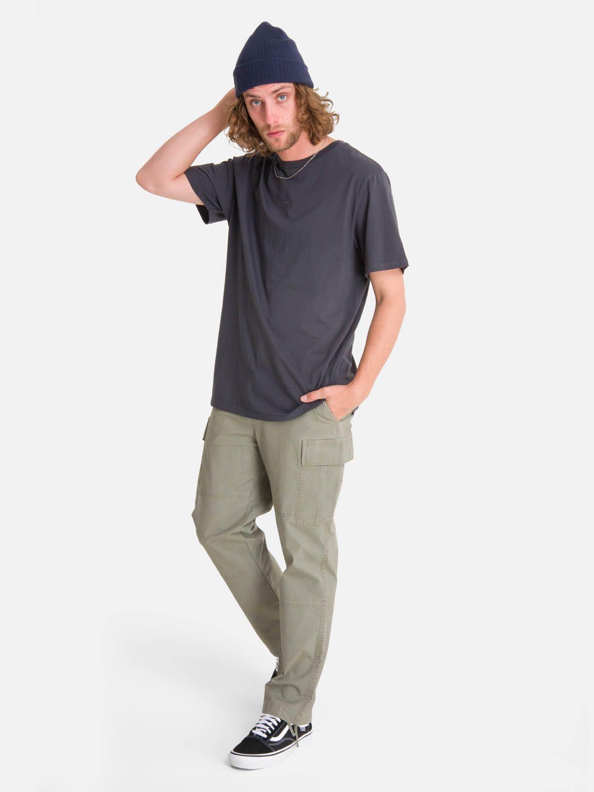 Polera m/c Hombre Essential Azul-3