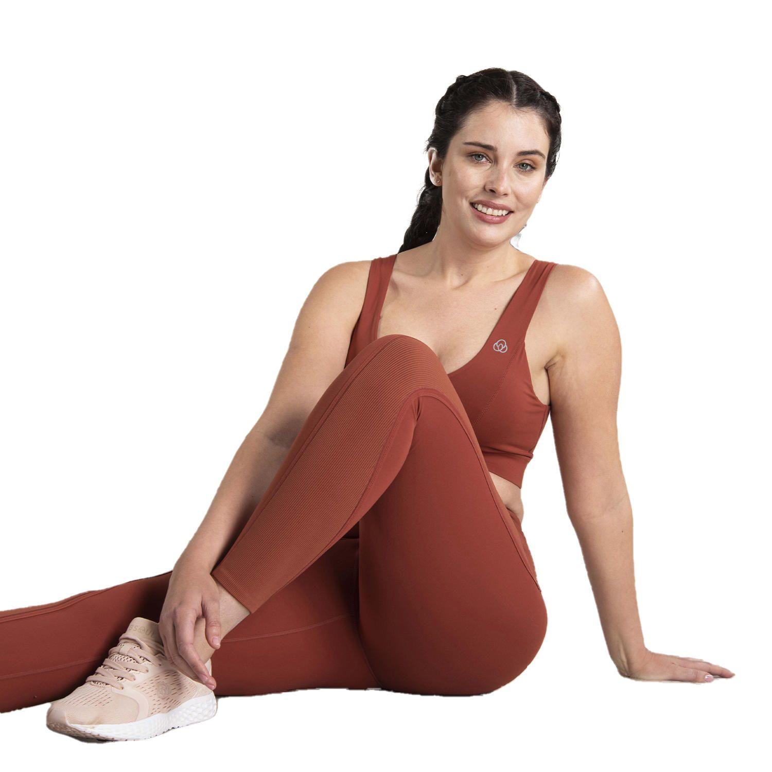 Calza Mujer Hr Ankle Leg Band Terracota-0