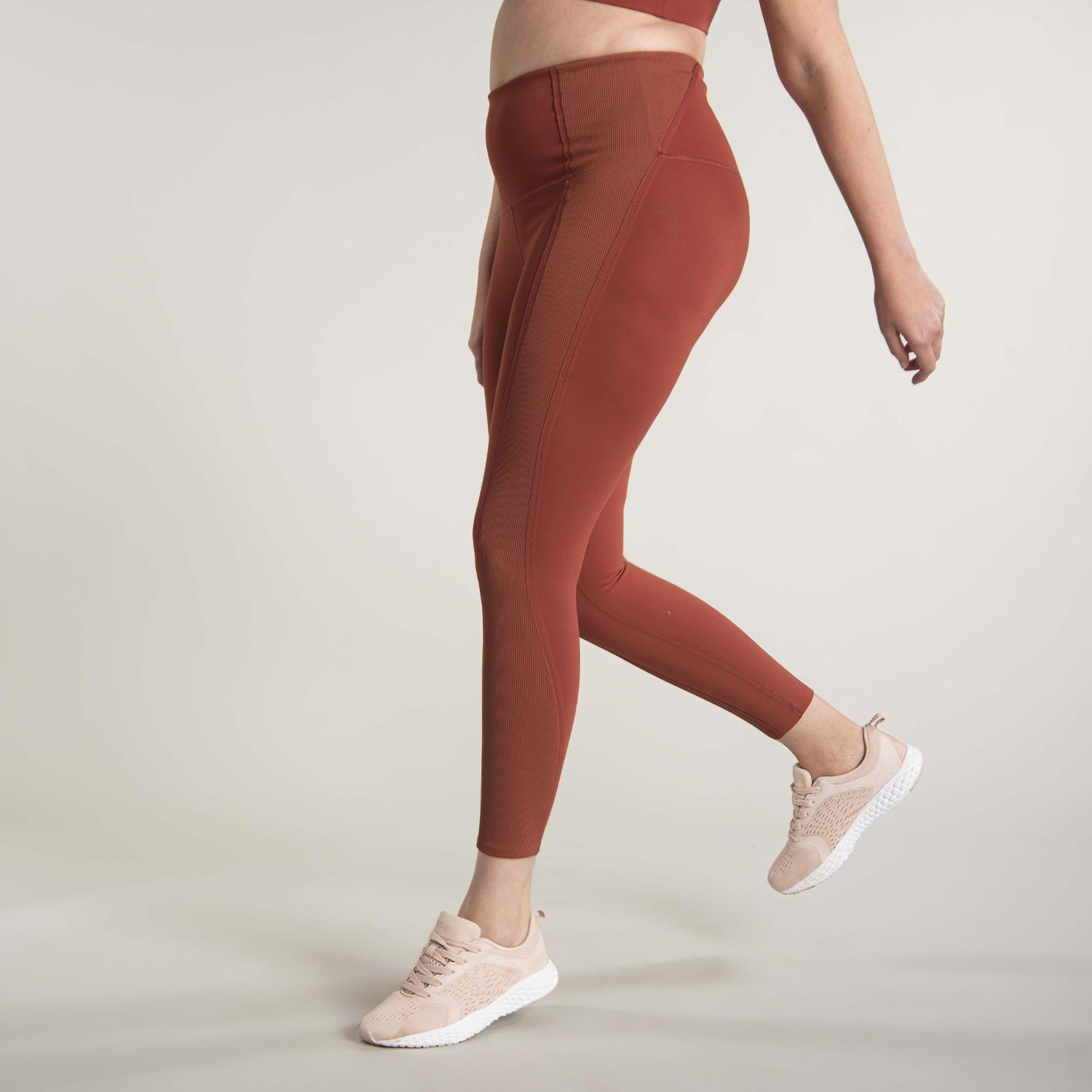 Calza Mujer Hr Ankle Leg Band Terracota-1