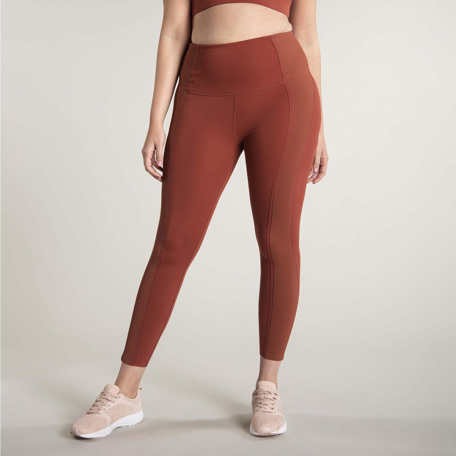 Calza Mujer Hr Ankle Leg Band Terracota-2