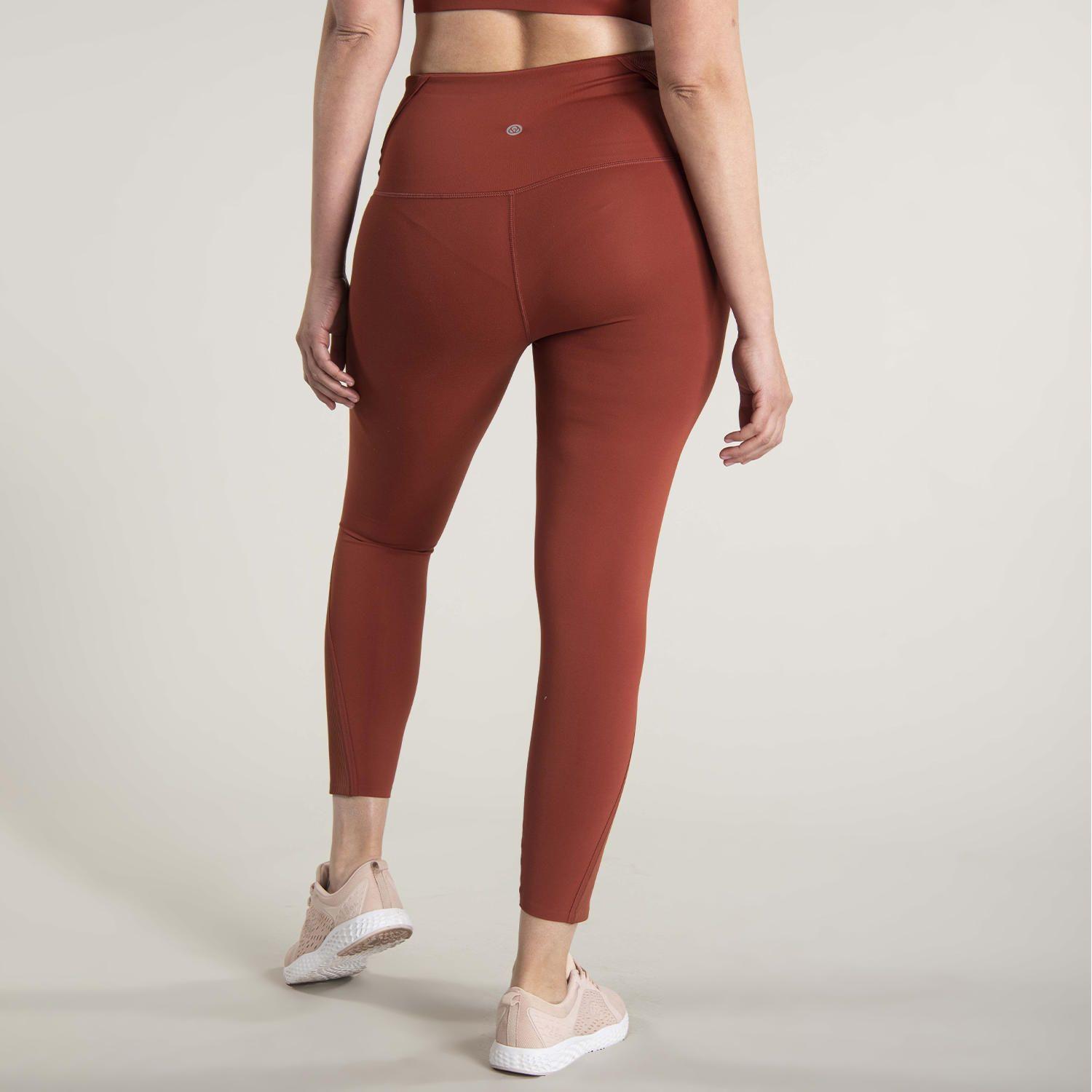 Calza Mujer Hr Ankle Leg Band Terracota-3