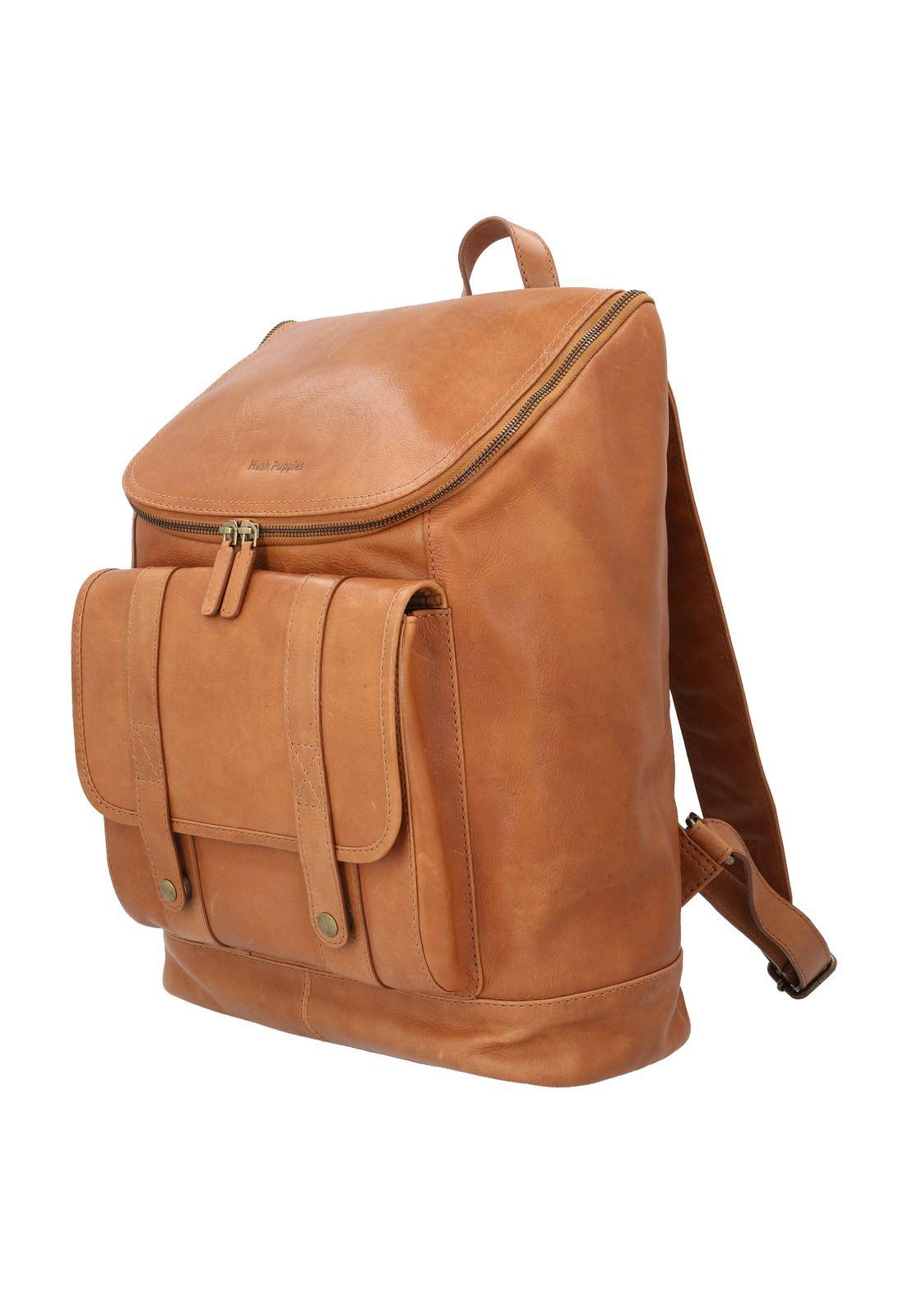 Mochila Cuero Hombre Omi Poe Back Café-1