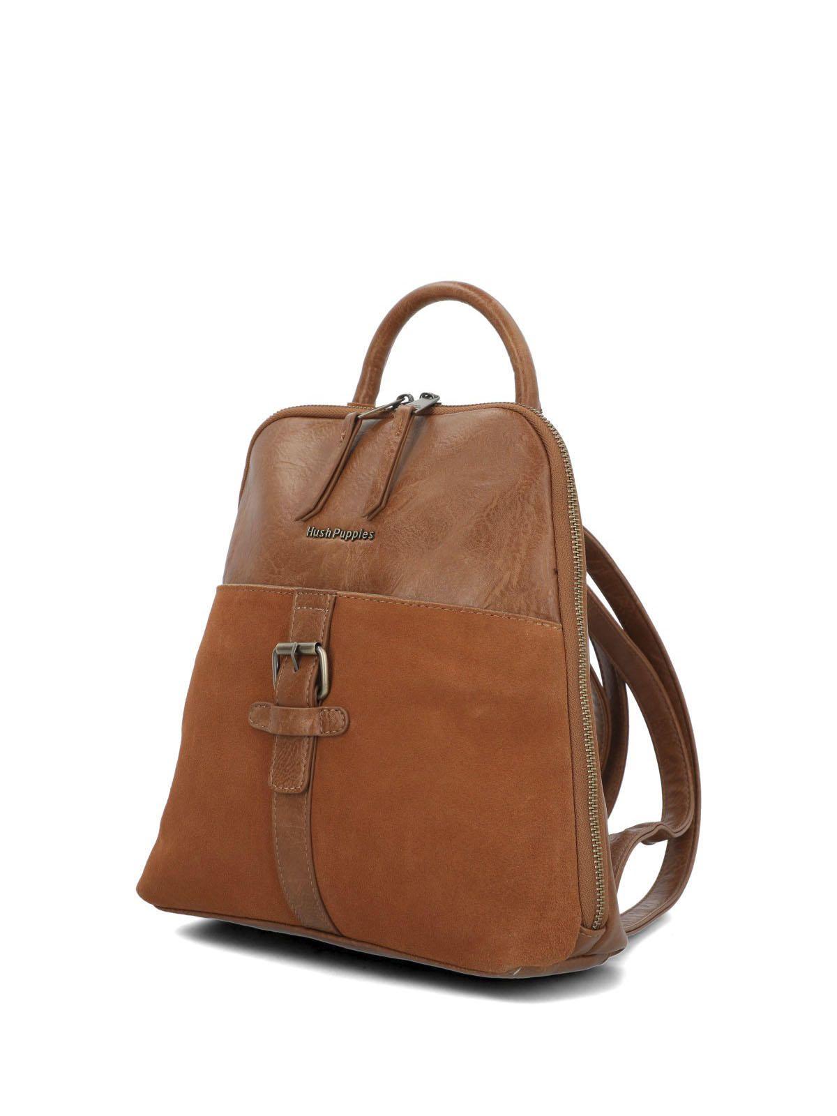 Mochila Ecocuero Mujer Laerke Back Caramelo-1