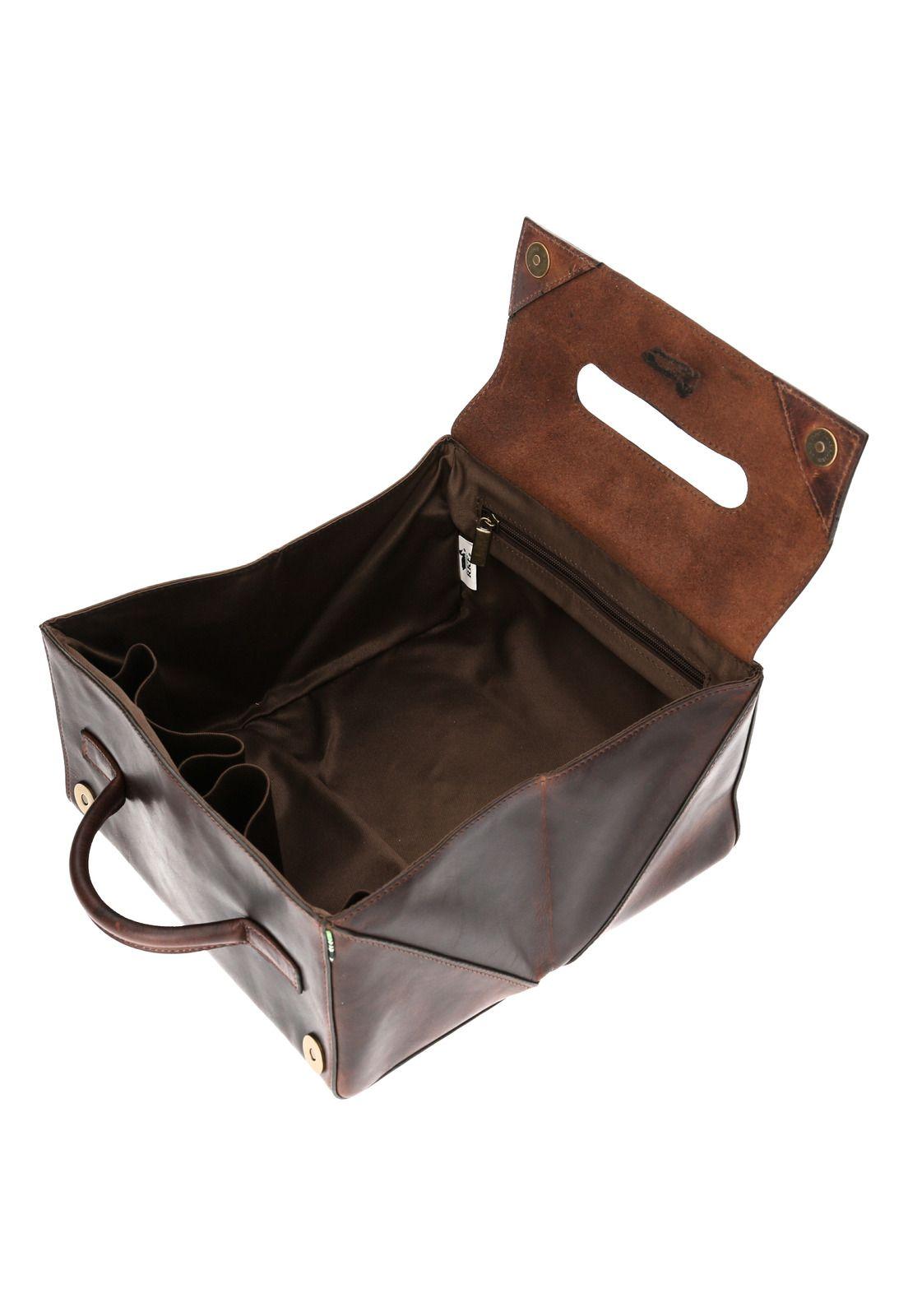 Neceser Cuero Unisex Tc New Café-4