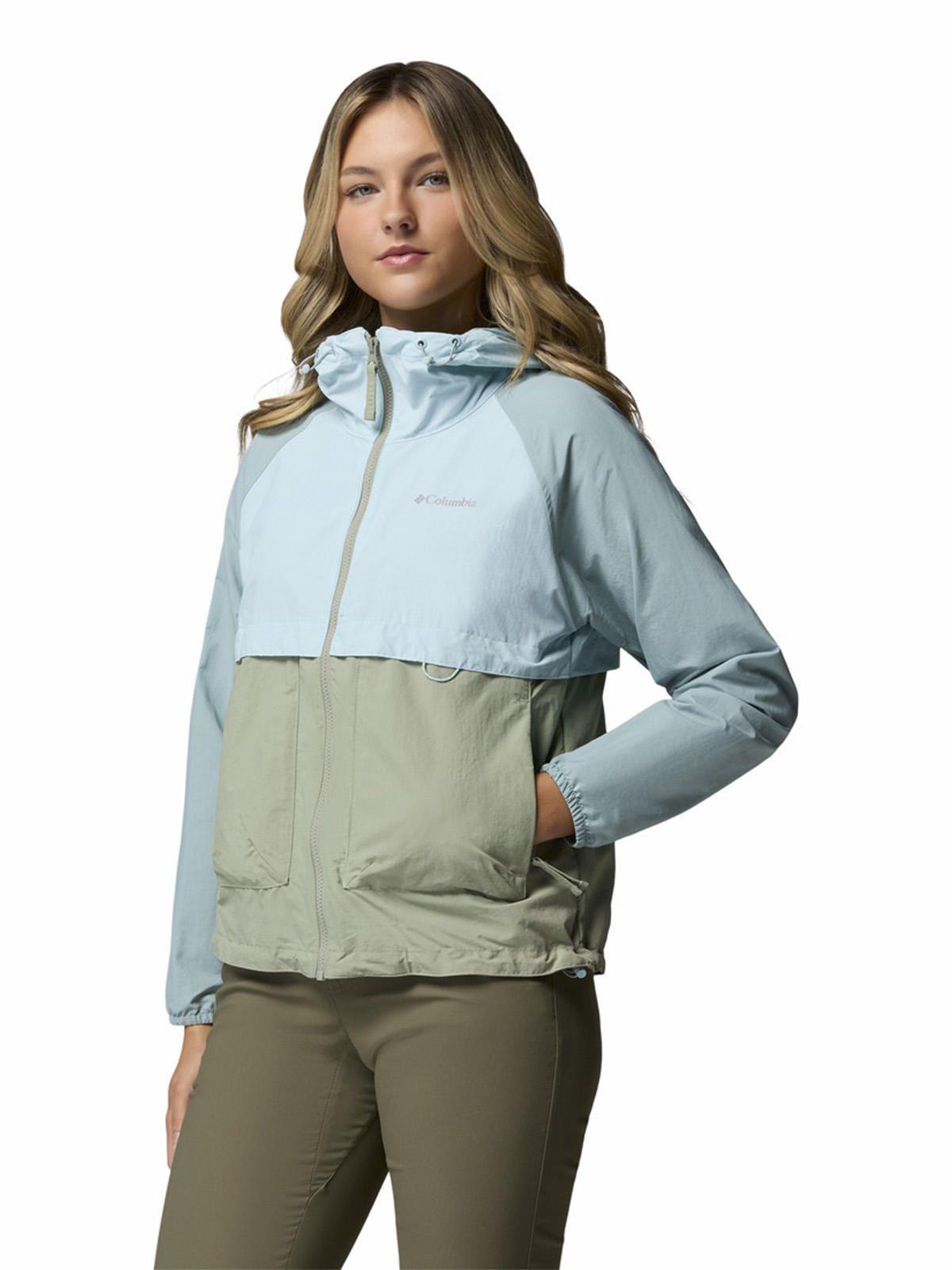 Cortaviento Mujer Spire Valley Wind Beige-1