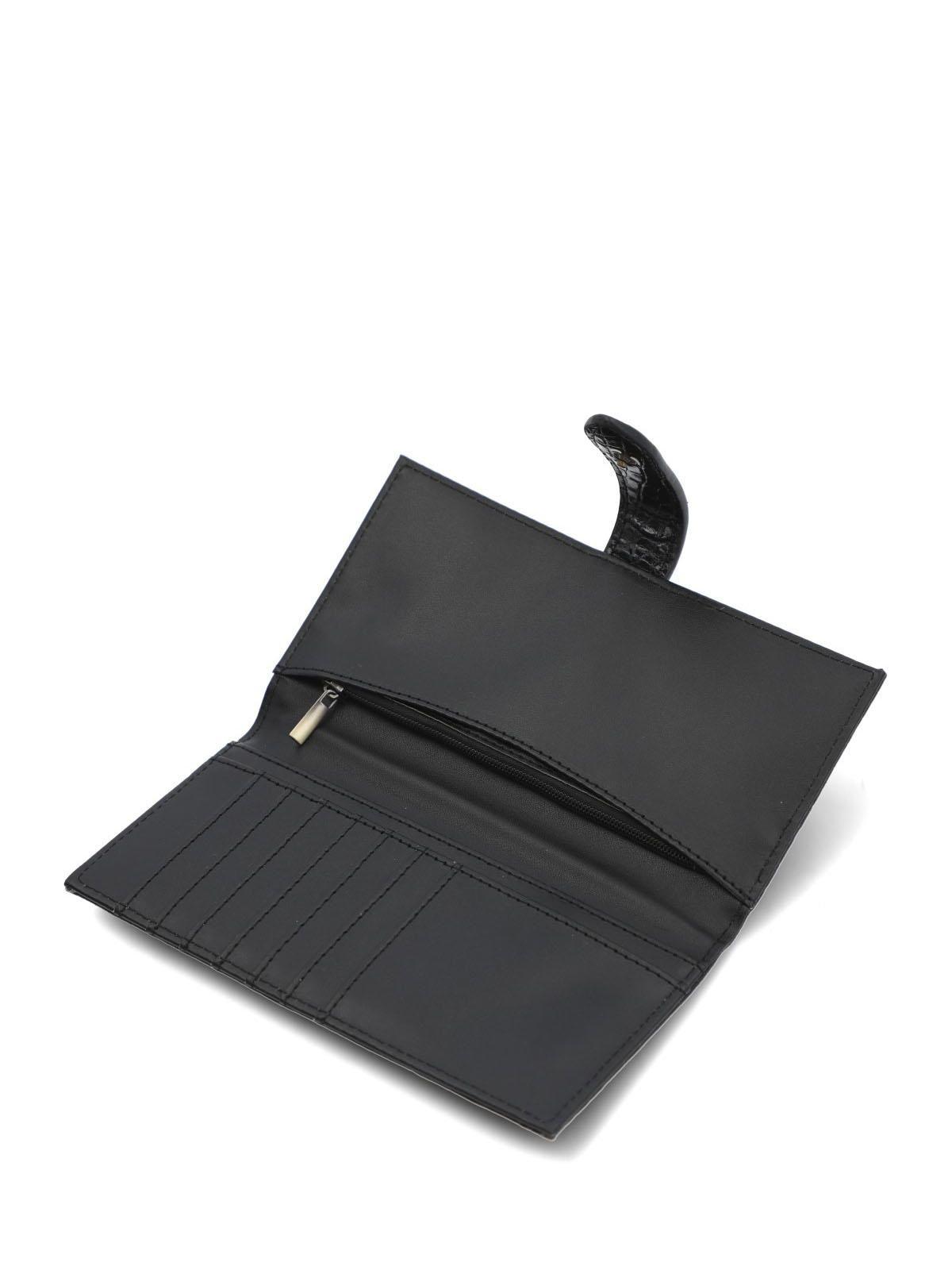 Billetera Mujer Croco Wallet Negro-2