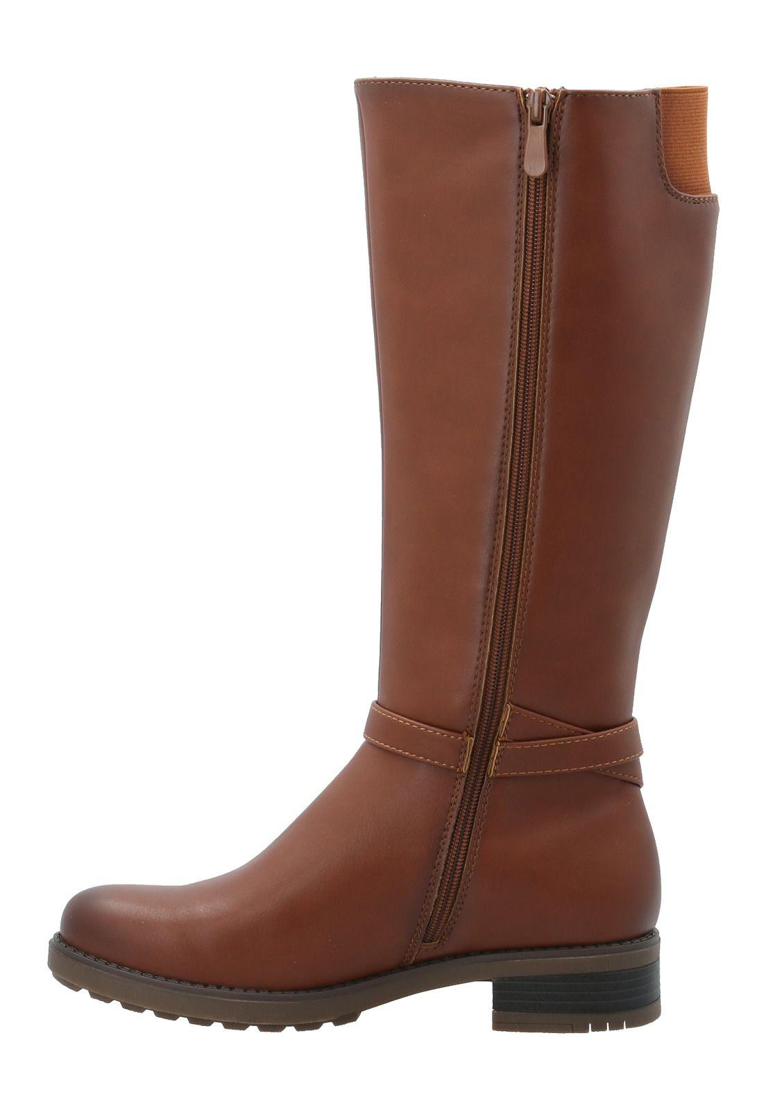 Bota Mujer Mili Cognac-5