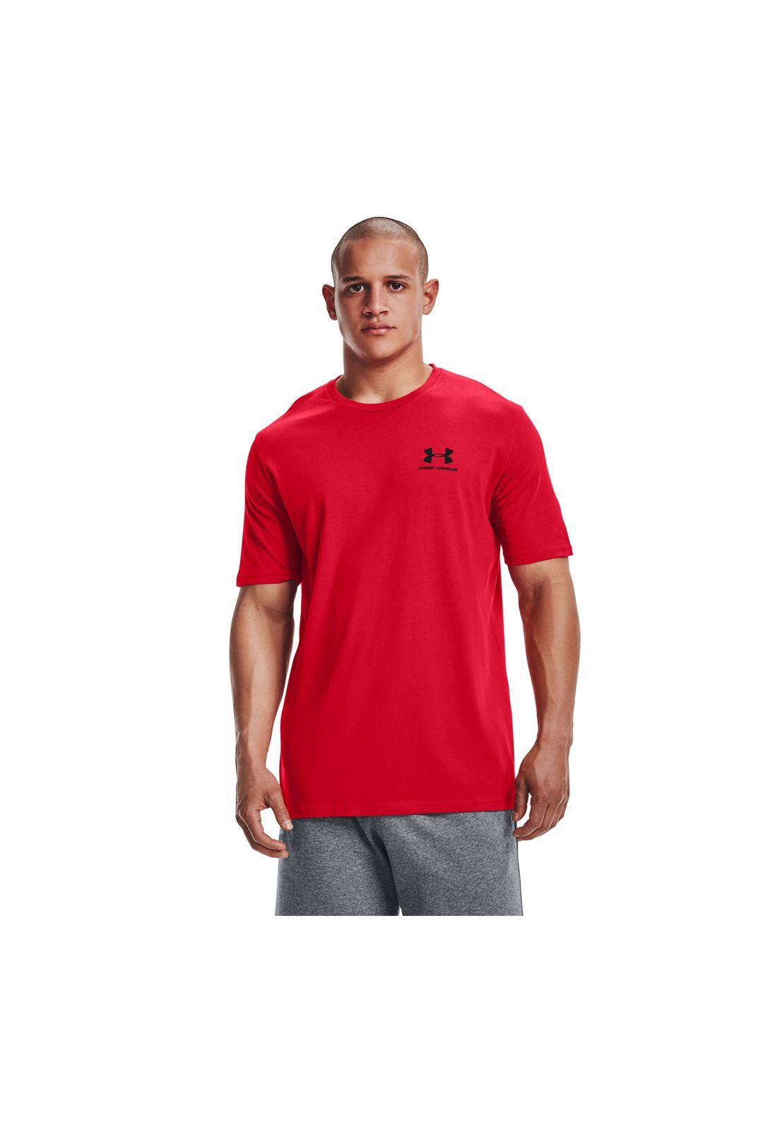 Polera M/C Training Sportstyle Lc Rojo Hombre-3