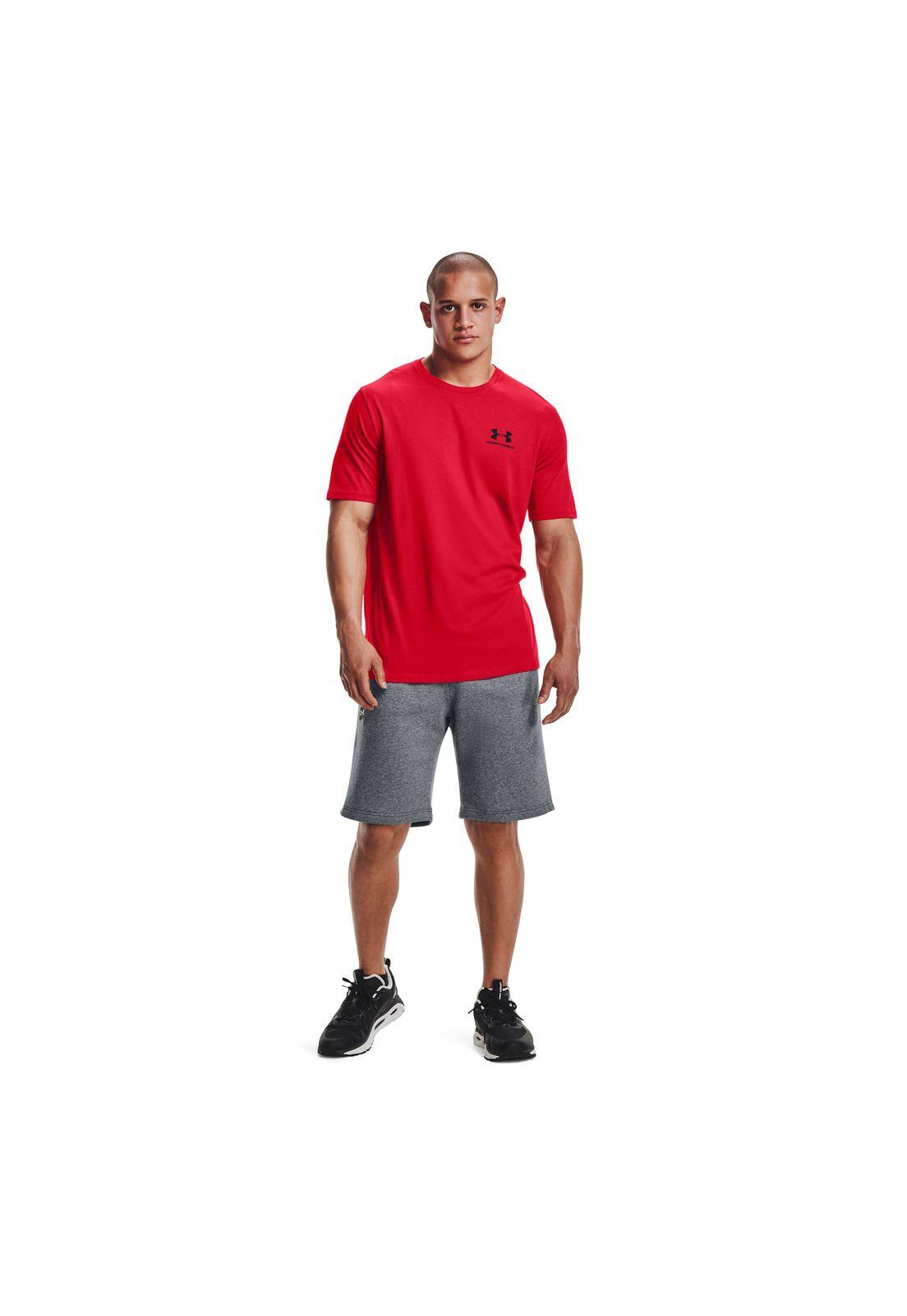 Polera M/C Training Sportstyle Lc Rojo Hombre-5