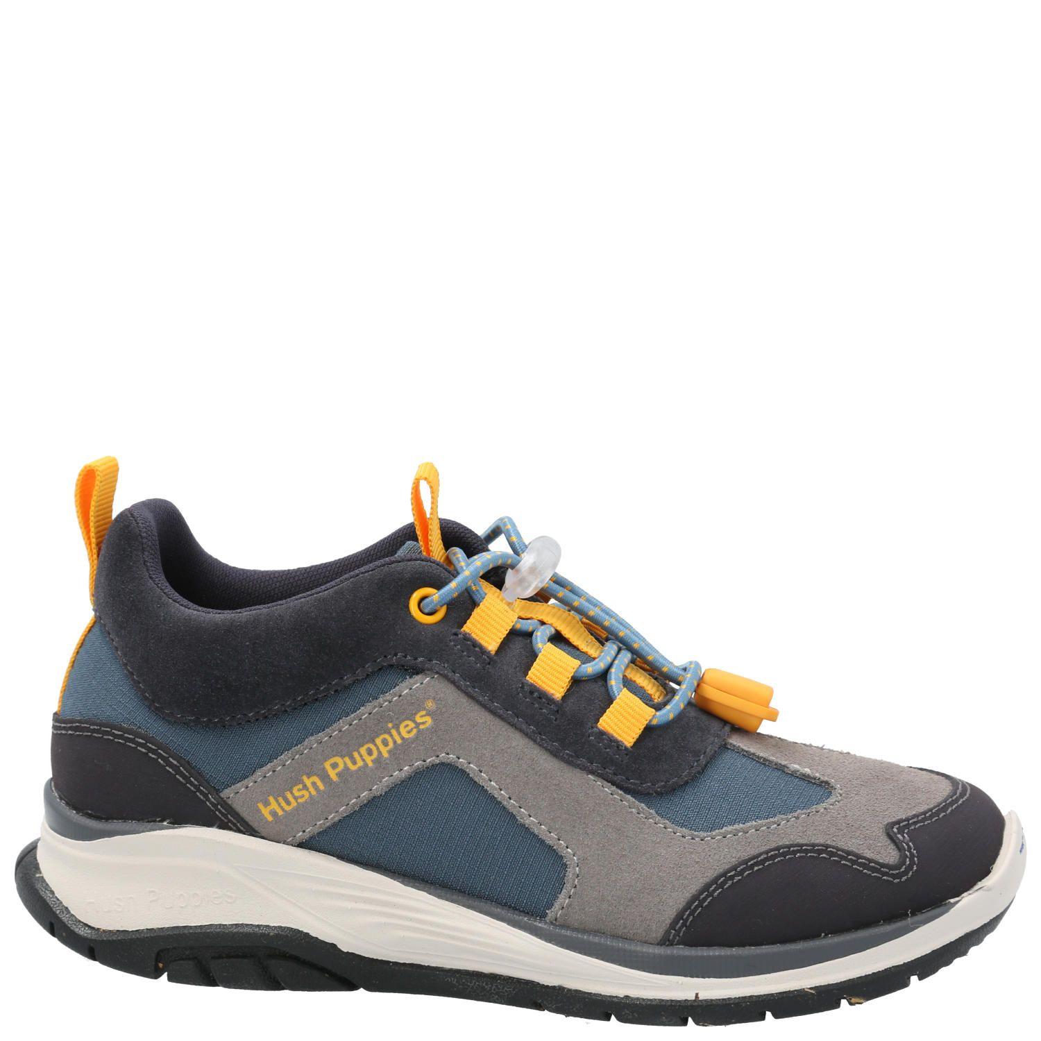 Zapatilla Cuero Niño Fastland Gris-4