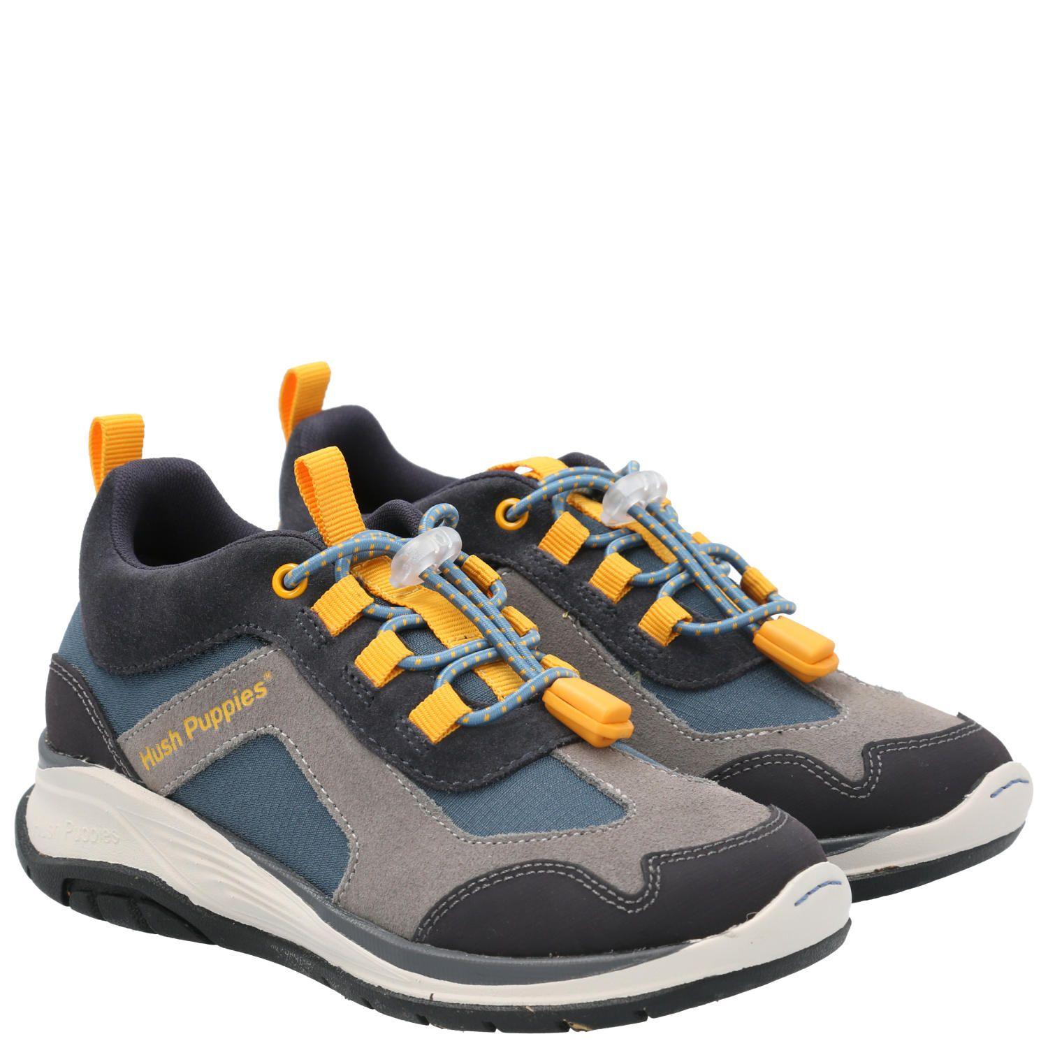Zapatilla Cuero Niño Fastland Gris-8