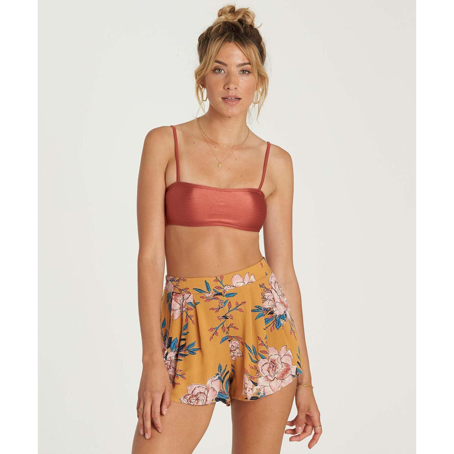 Short Rayon Mujer La Jupe Naranjo Billabong-0