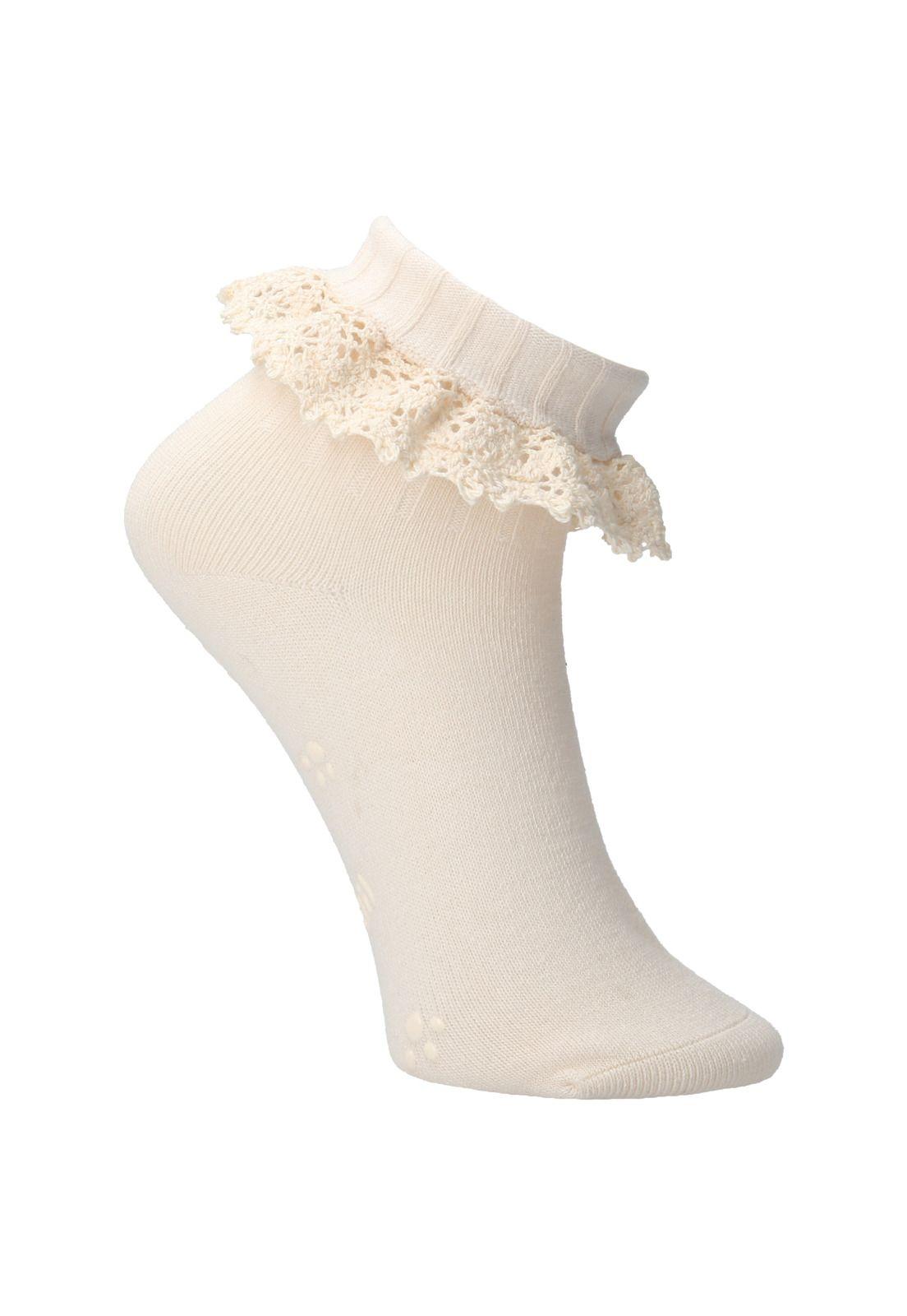 Calcetín Casual Ak Lady Beige Niña-1