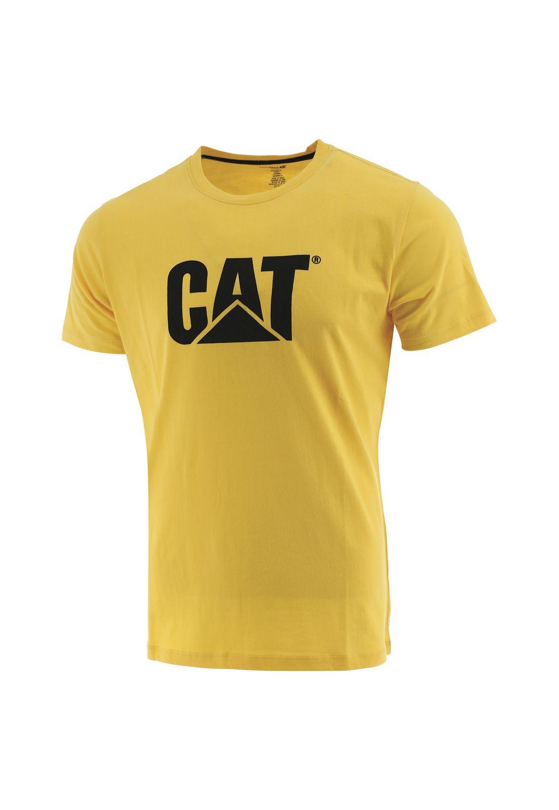 Polera M/C Hombre Slim Fit Logo Tee Amarillo-0