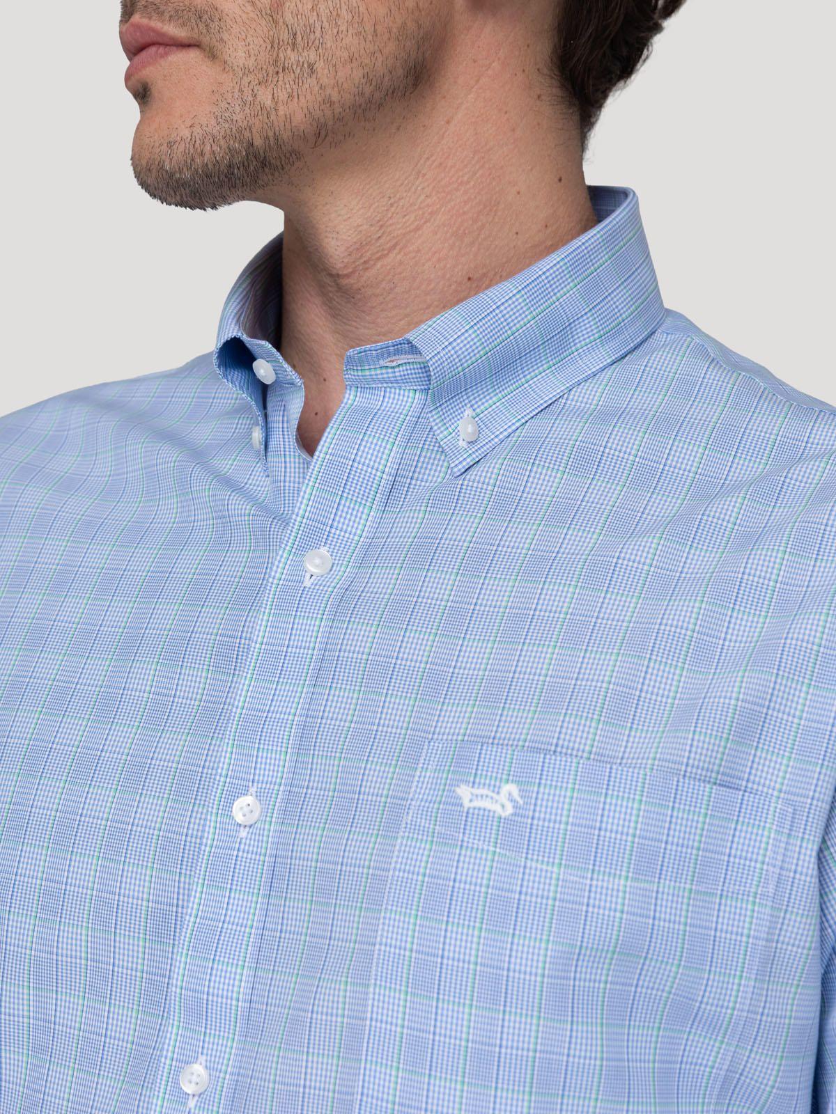 Camisa Cuello Button-Down Hombre Wf Pb Verde-8