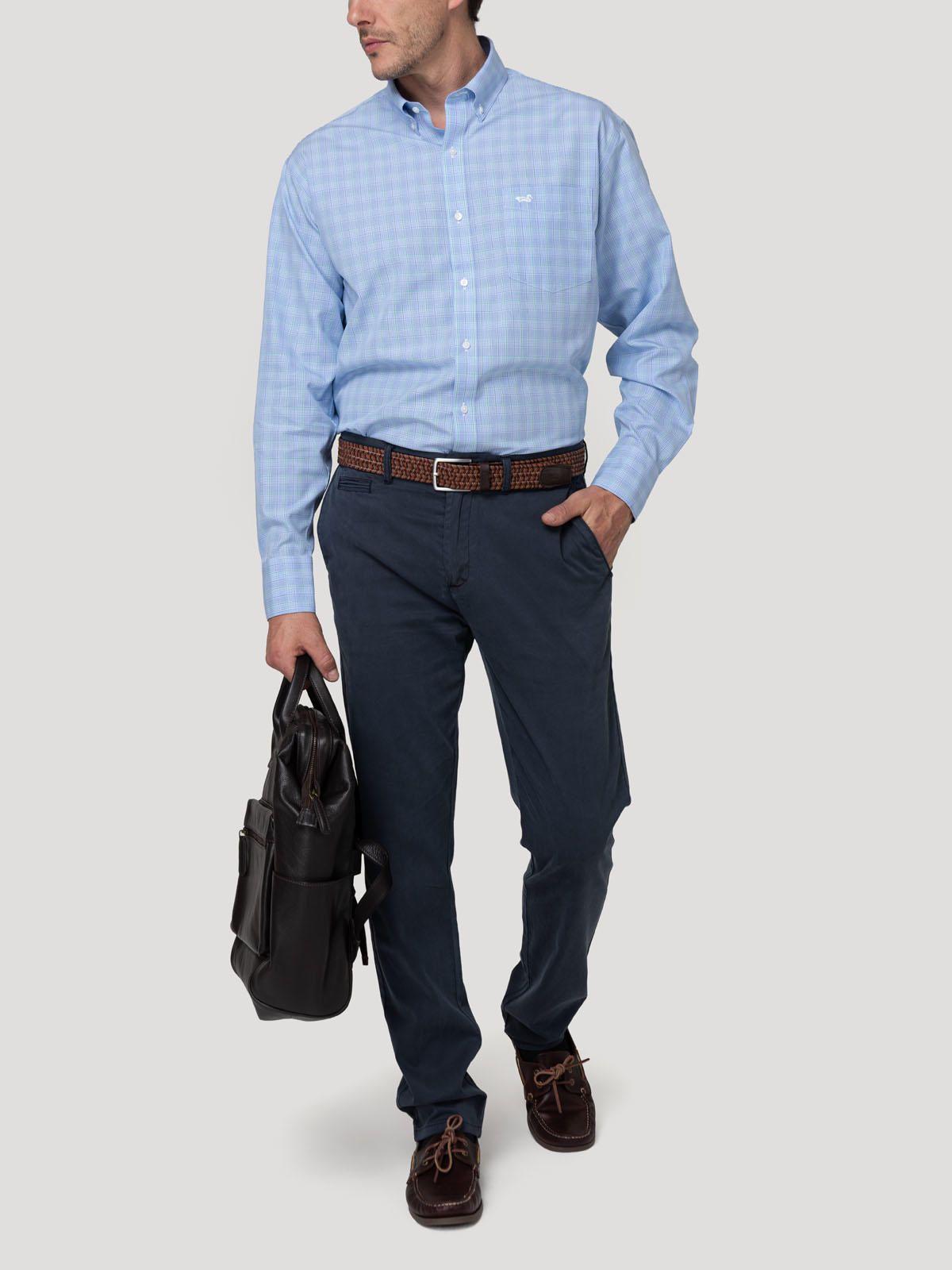 Camisa Cuello Button-Down Hombre Wf Pb Verde-9