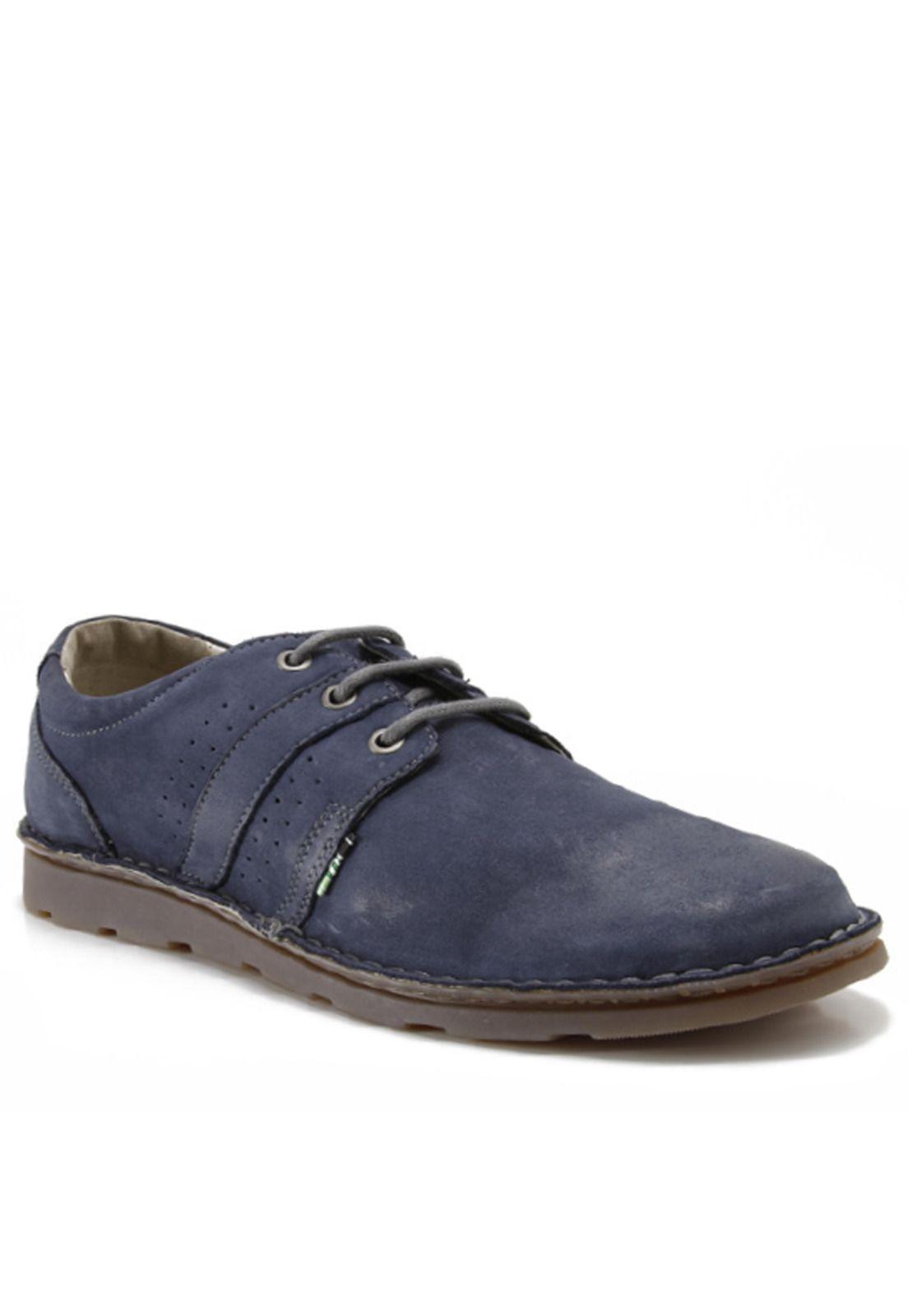 Zapato Cuero Baltasar Azul Hombre-0