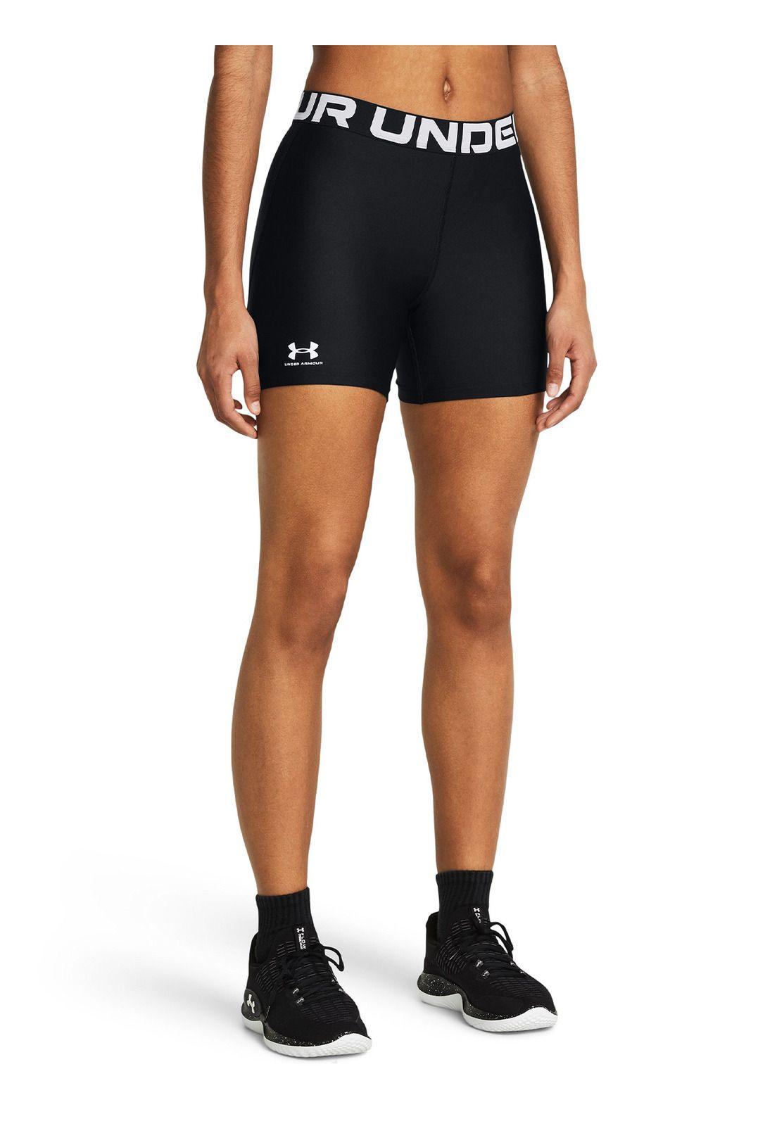 Shorts middy HeatGear® para mujer Negro-3