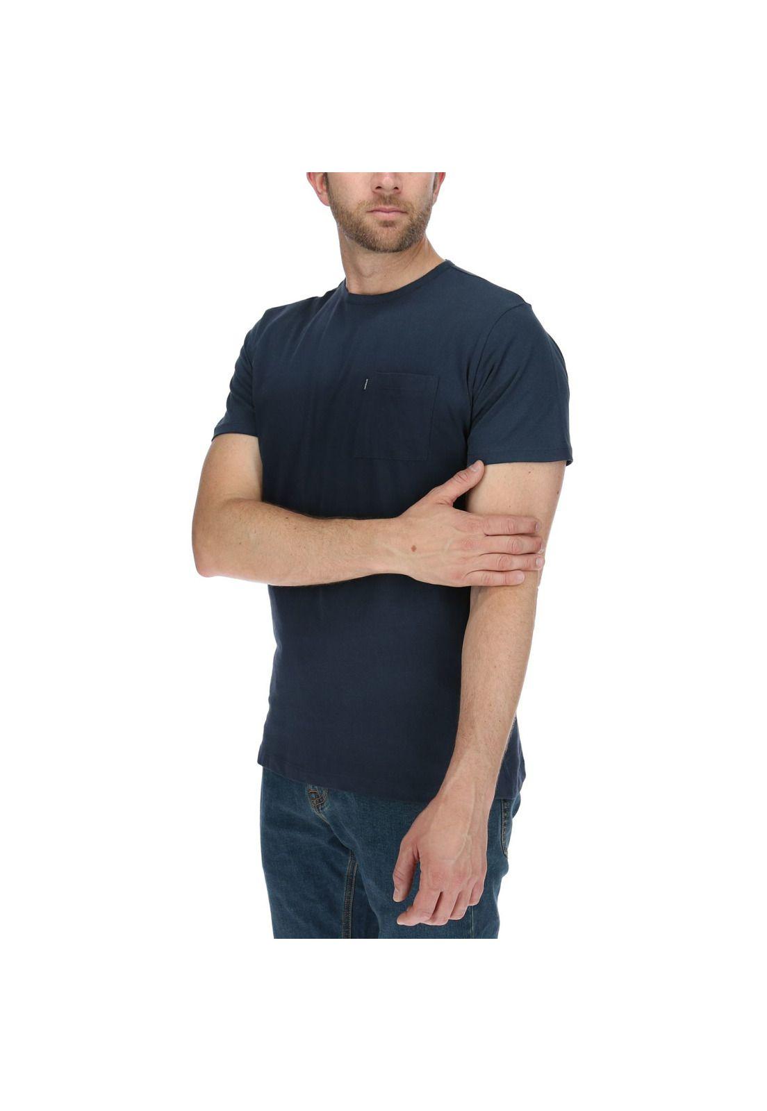 Polera Mc Hombre Washed Tee Azul-1