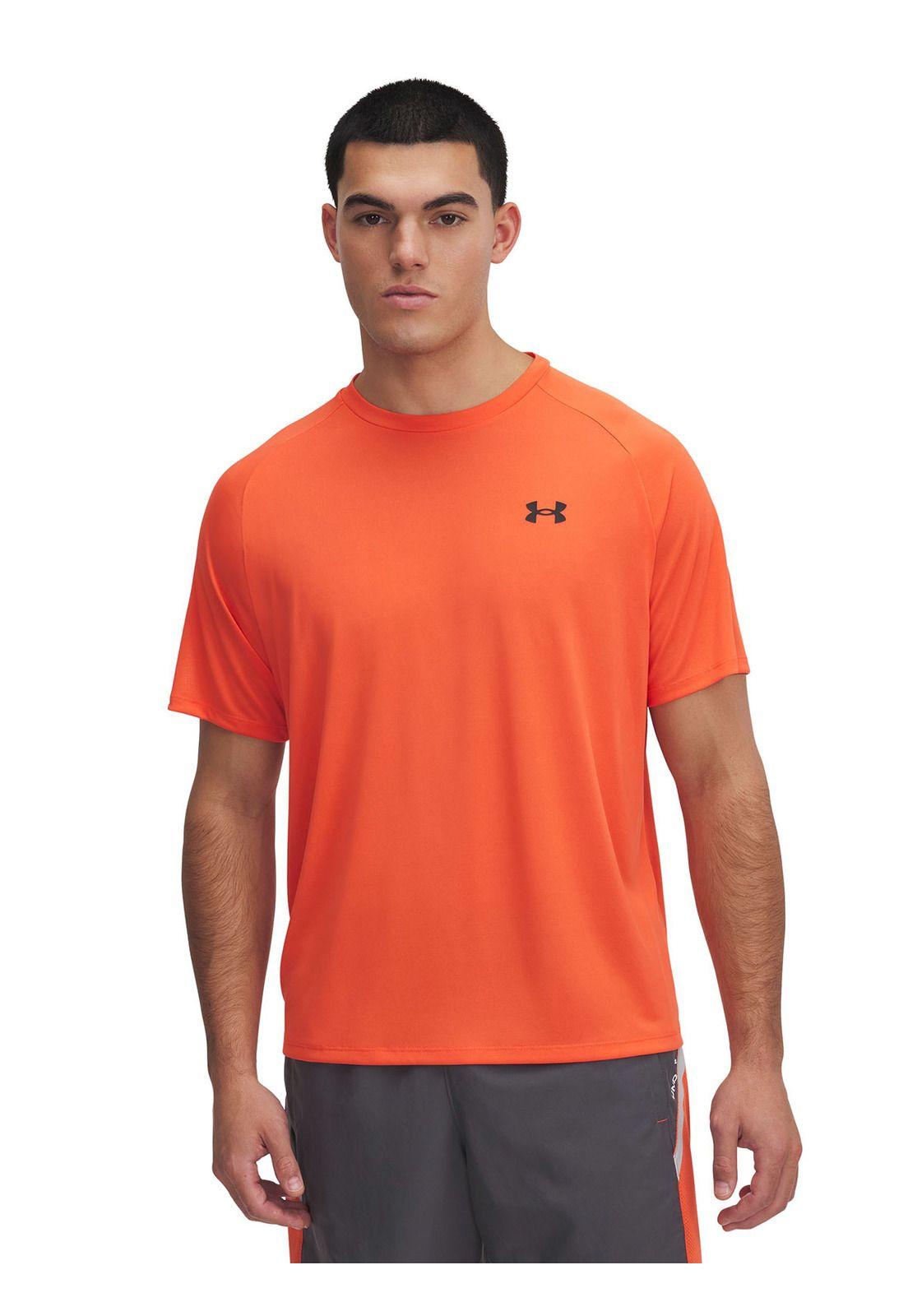 Polera Manga Corta Tech 2.0 Hombre Naranja-0