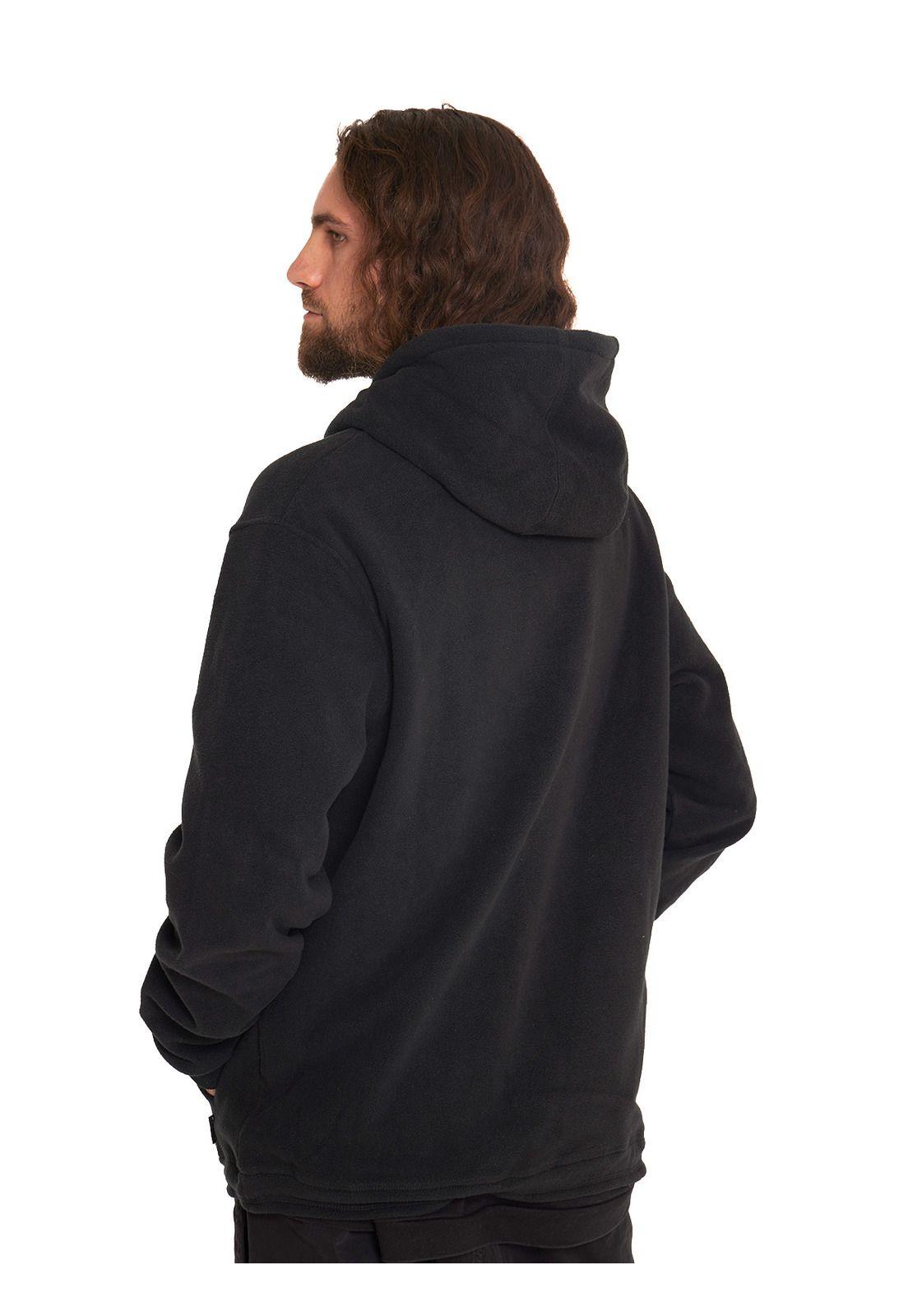 Polar unisex con gorro Negro-3