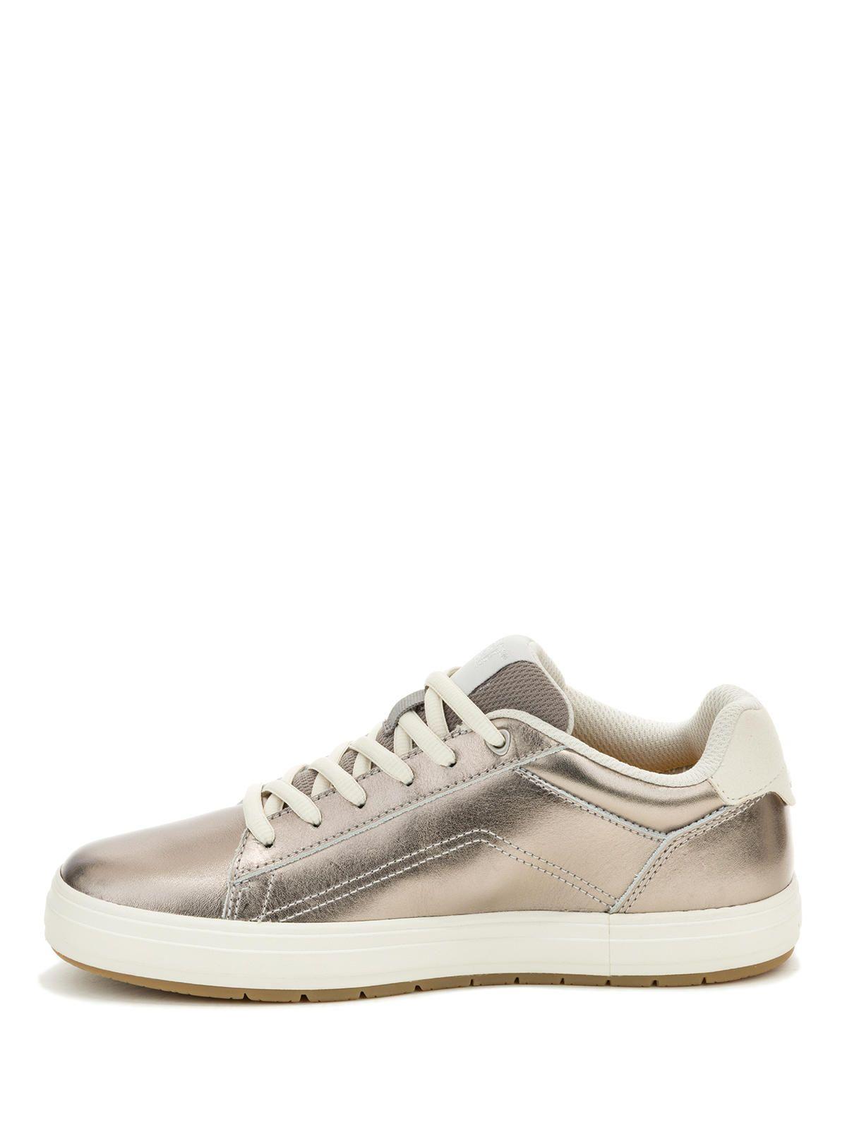 Zapatilla Cuero Mujer Imply Plateado-3