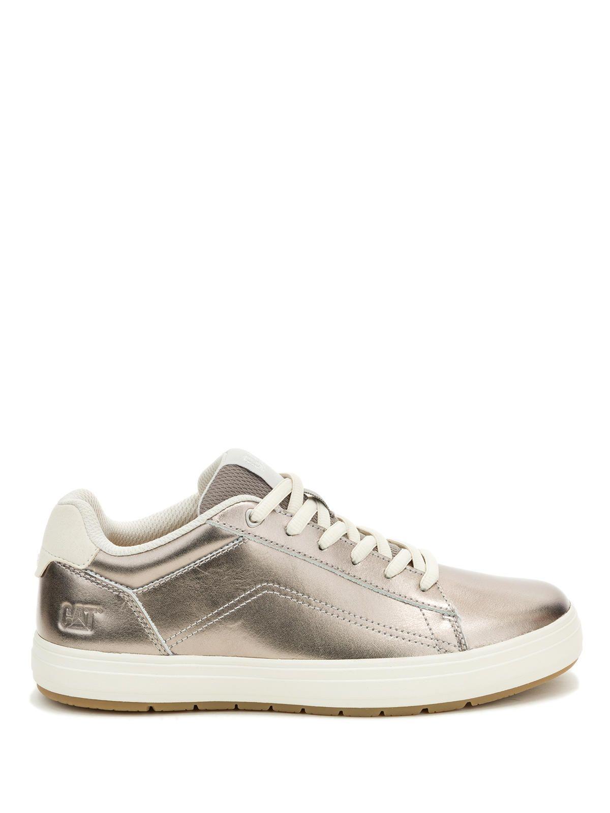 Zapatilla Cuero Mujer Imply Plateado-1