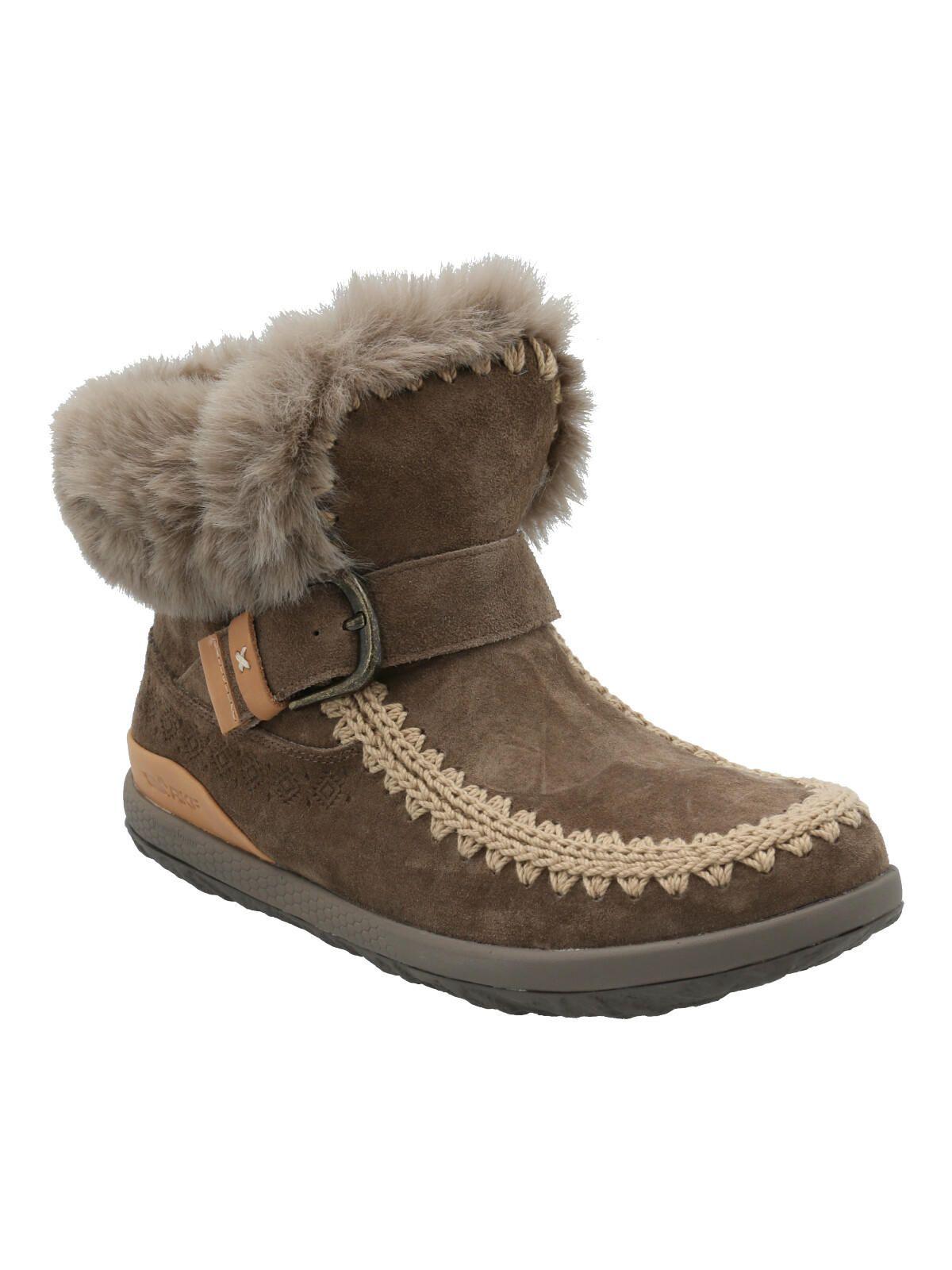 Botín Cuero Mujer Pepa Café-1