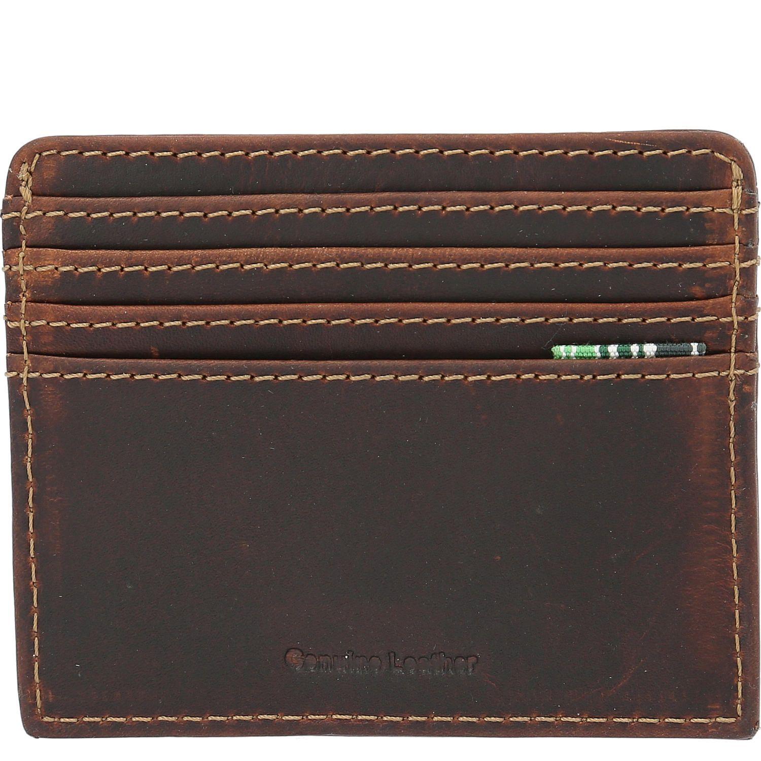 Tarjetero Cuero Hombre Htc 4Cardholder Café-1