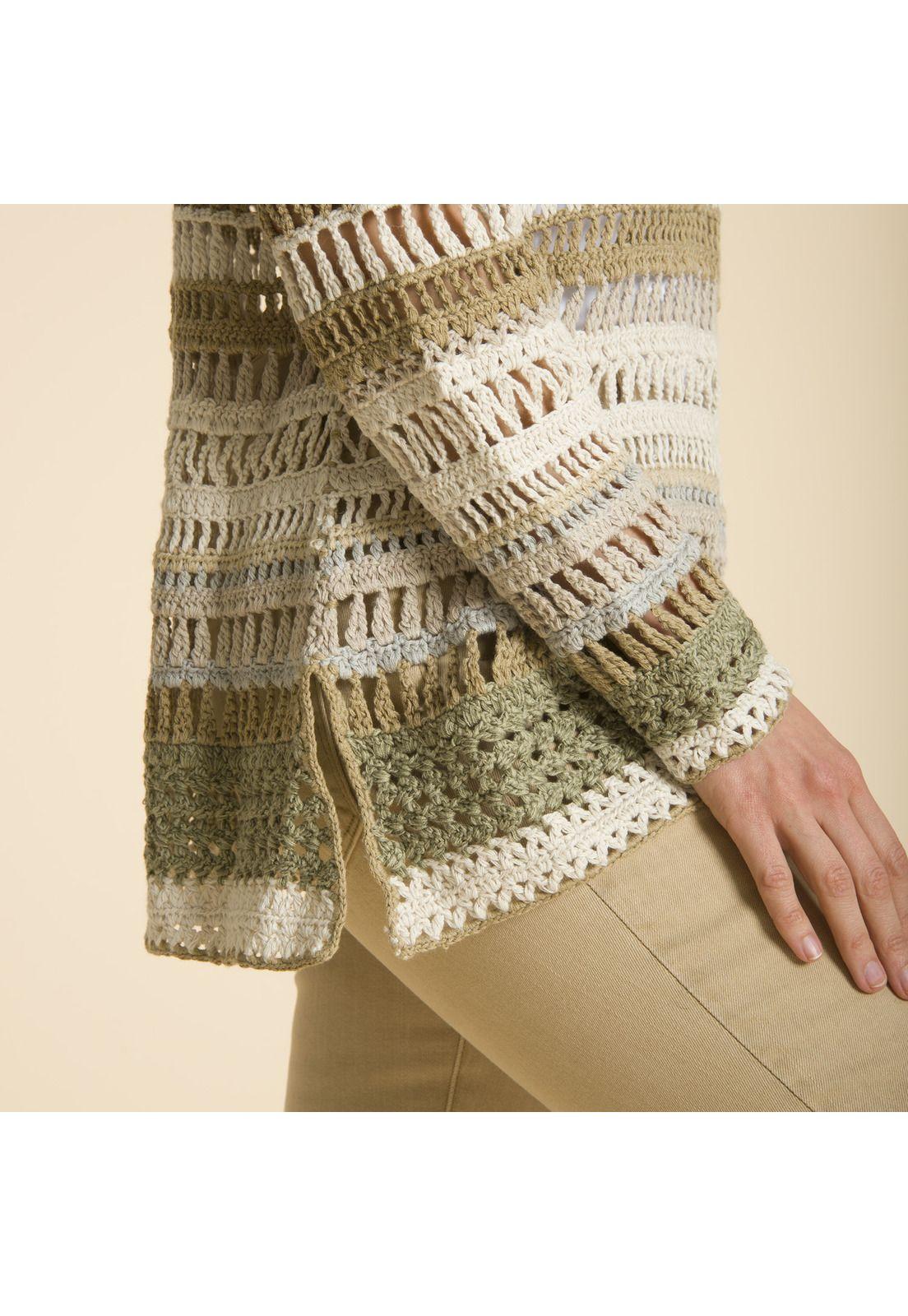 Sweater Crochet Jose Beige-4